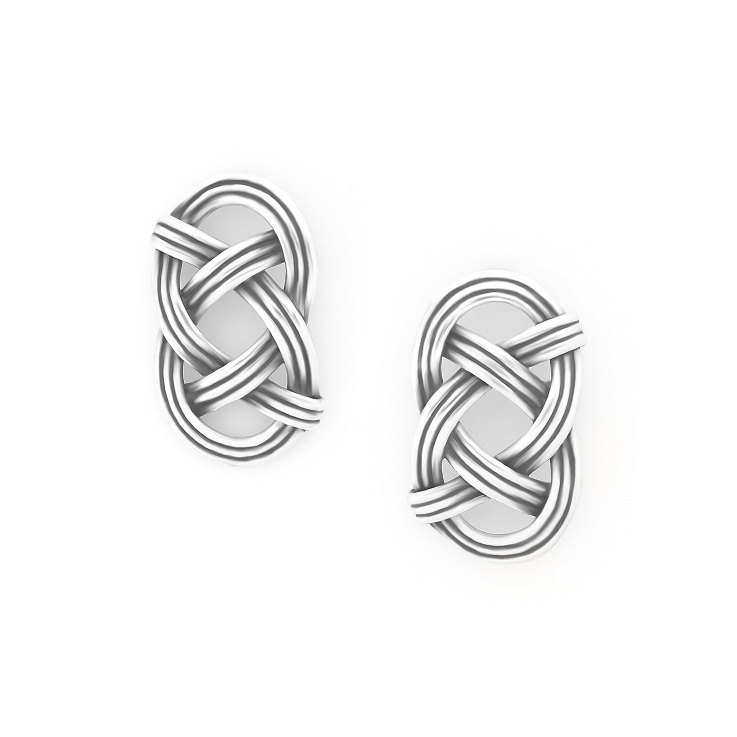 SHINOMOKI silvered post earrings - Ori Tao