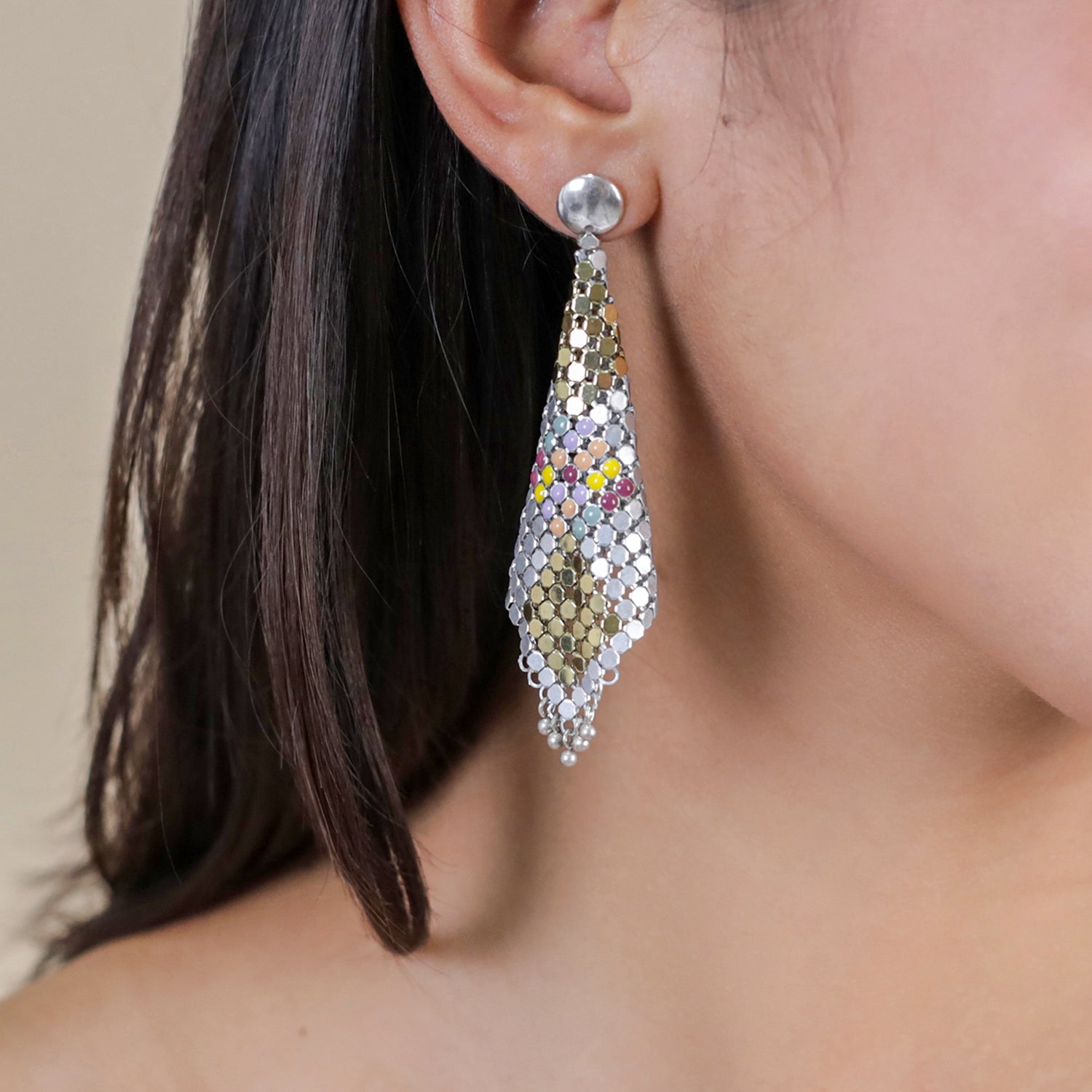 Jenny round top post earrings - Franck Herval