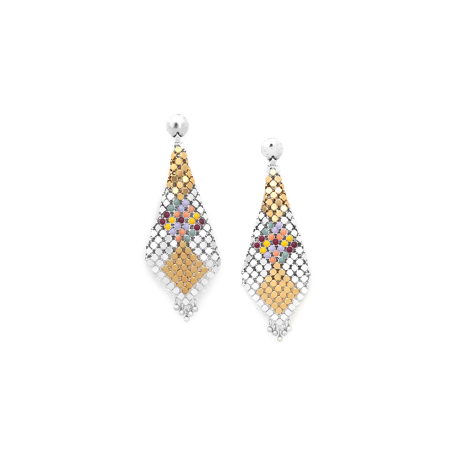 Jenny round top post earrings - Franck Herval