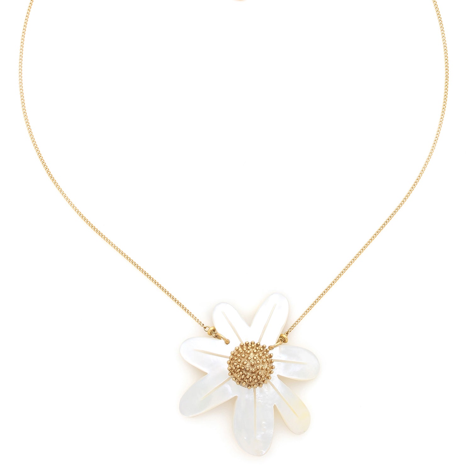 Marguerite - "MOP" flower pendant - Franck Herval