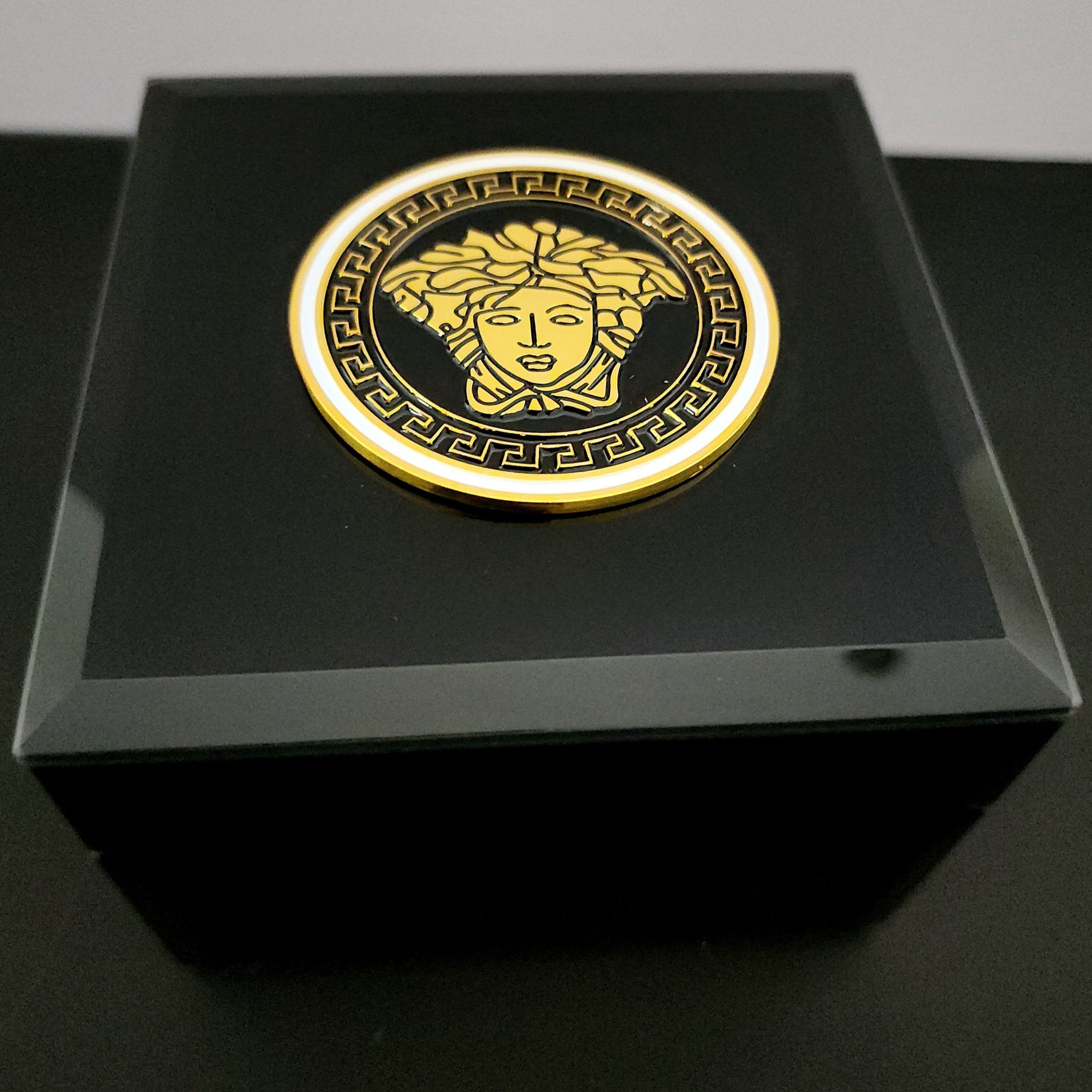 Glass Medusa Jewellery Box - Available in Black & White