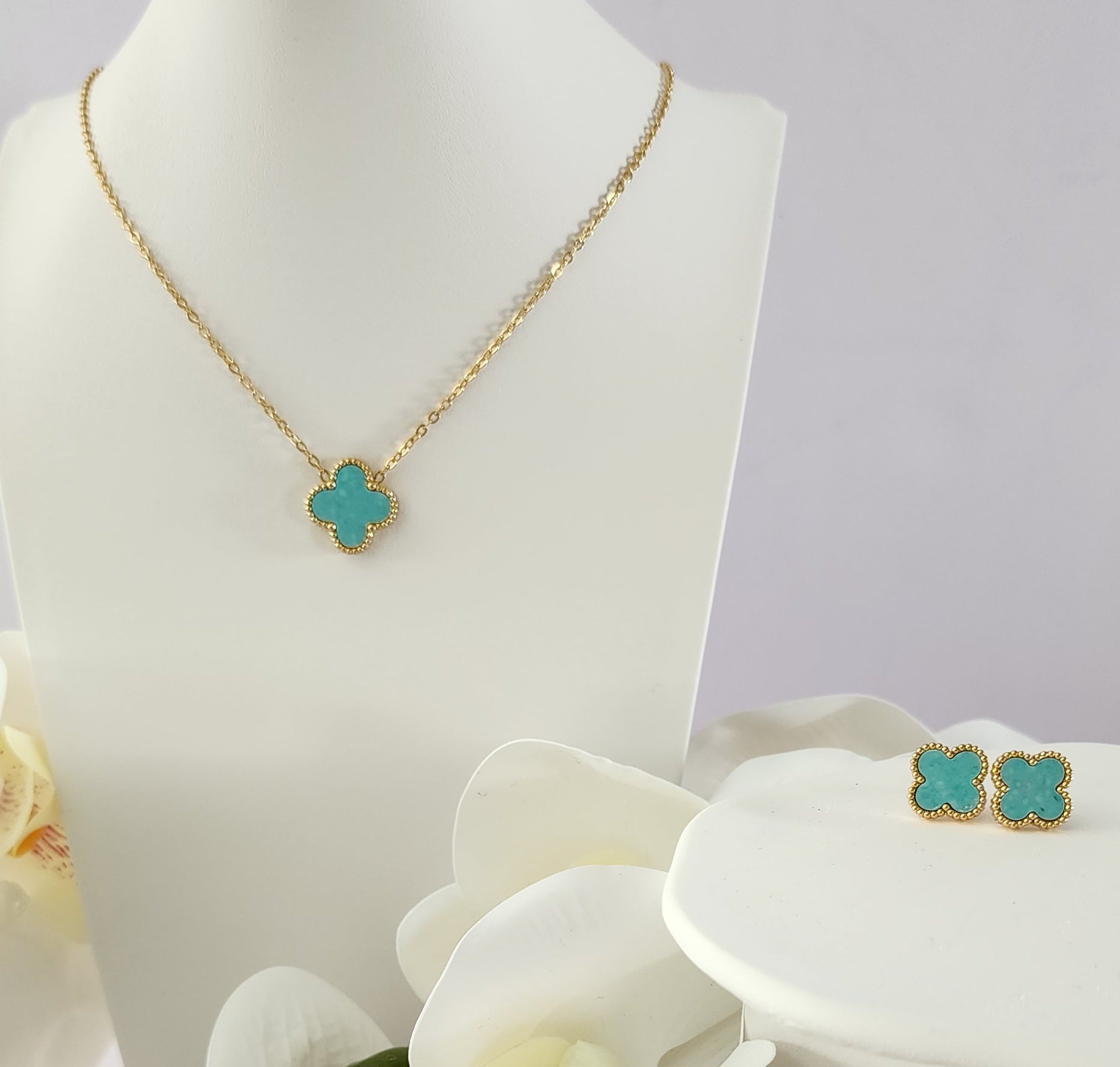 Pathos Jewellery - Santorini Earrings - Available in Black, White, Blue & Turquoise