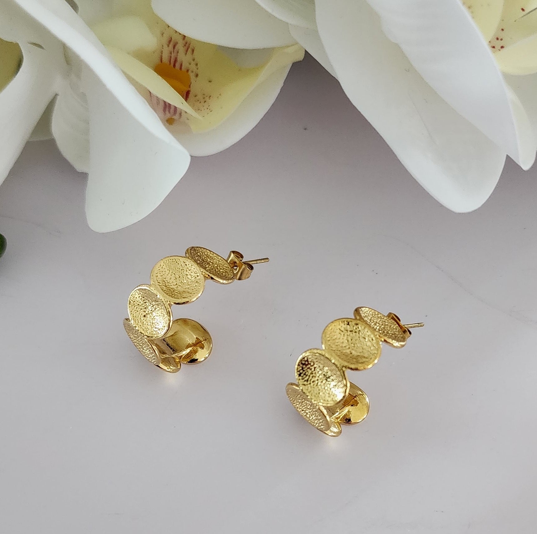 Pathos Jewellery - Amalfi Earrings - Available in Gold or Silver