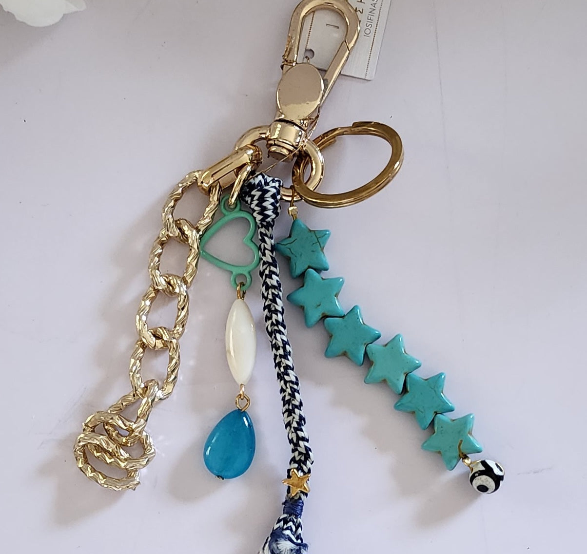 Bag Key Chain Accessory - Handmade in Greece