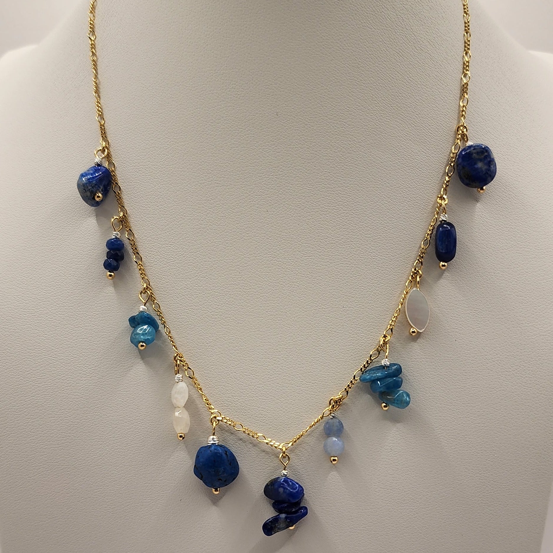 Necklace Kelly Multi Stones by Iosifina Stars