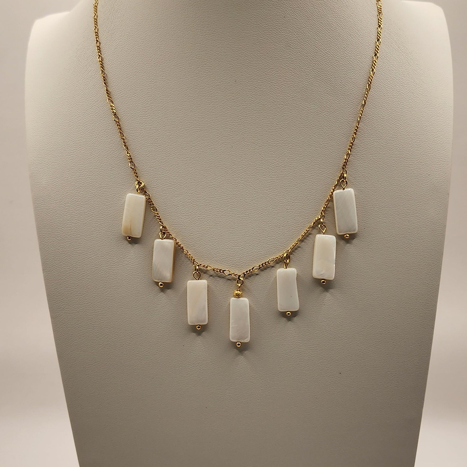 Mother of Pearl Necklace by Iosifina Stars