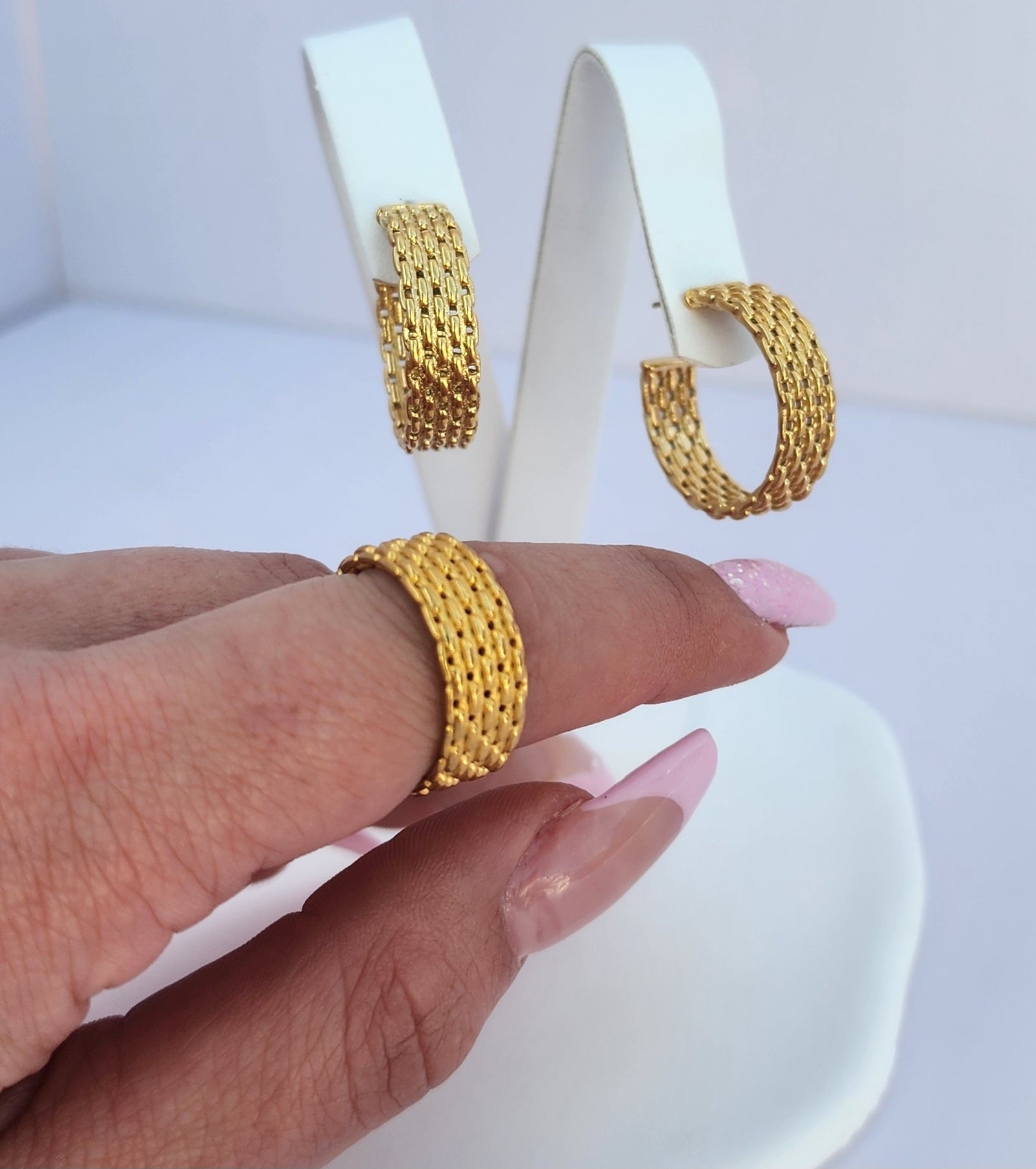 Pathos Jewellery - Corfu Earrings Gold