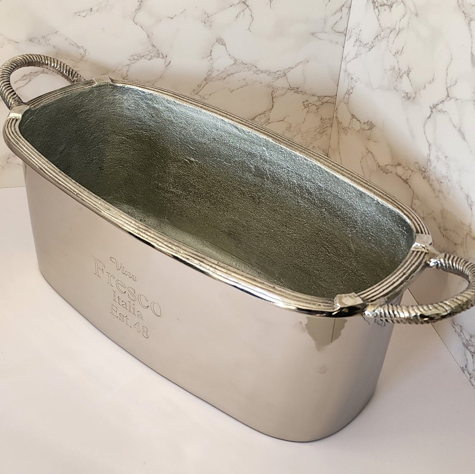 Magestic Oval Bucket - Nickel: Vino Fresco