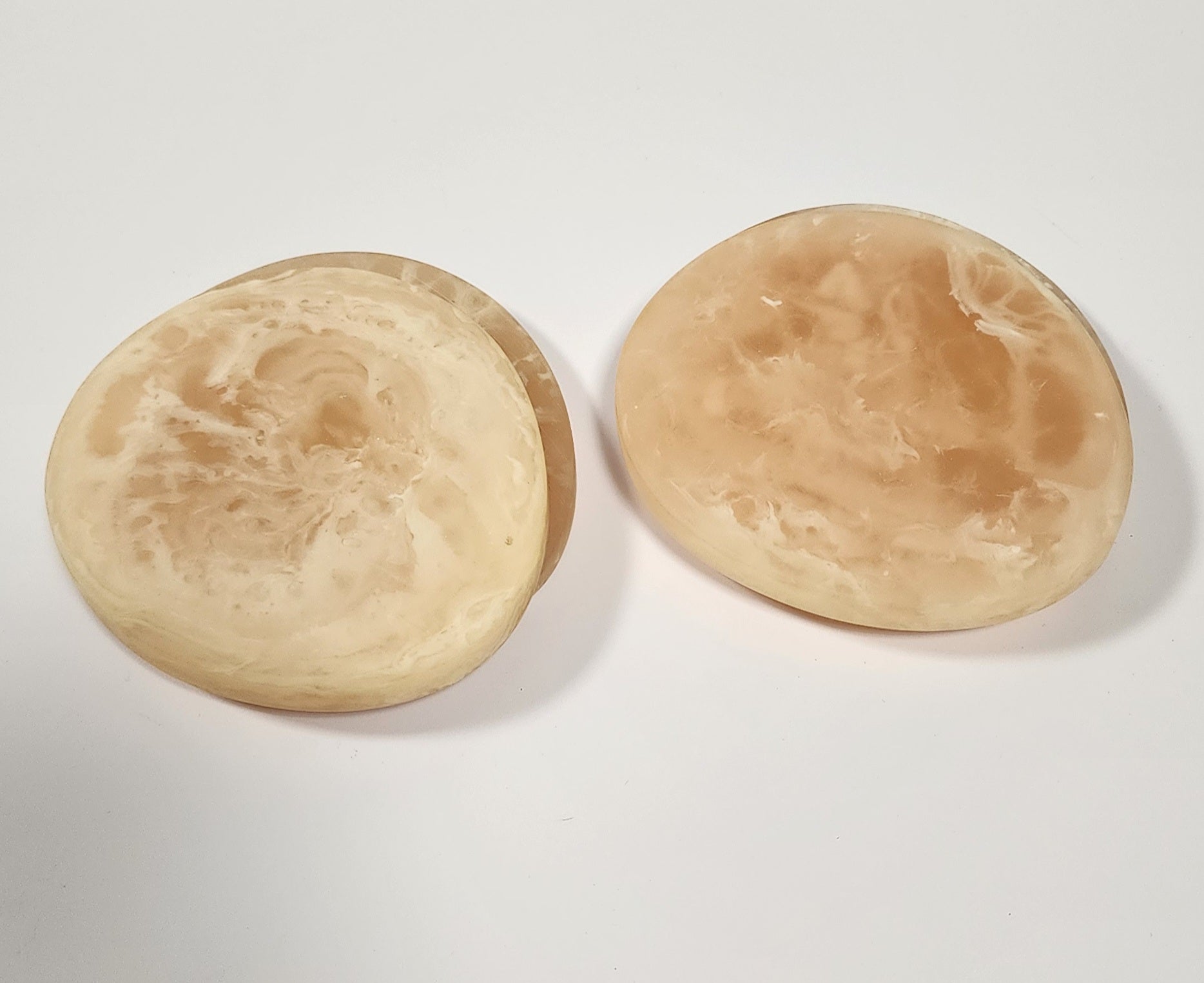Marble look coasters - Soft pink - Set of 4