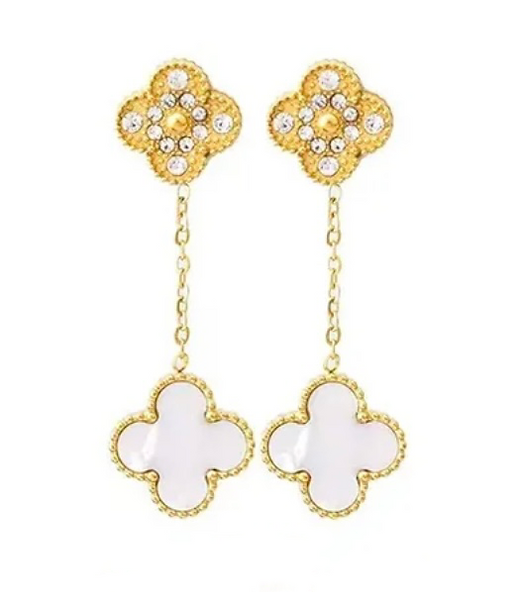 Pathos Jewellery - Paxos Earrings - White & Black
