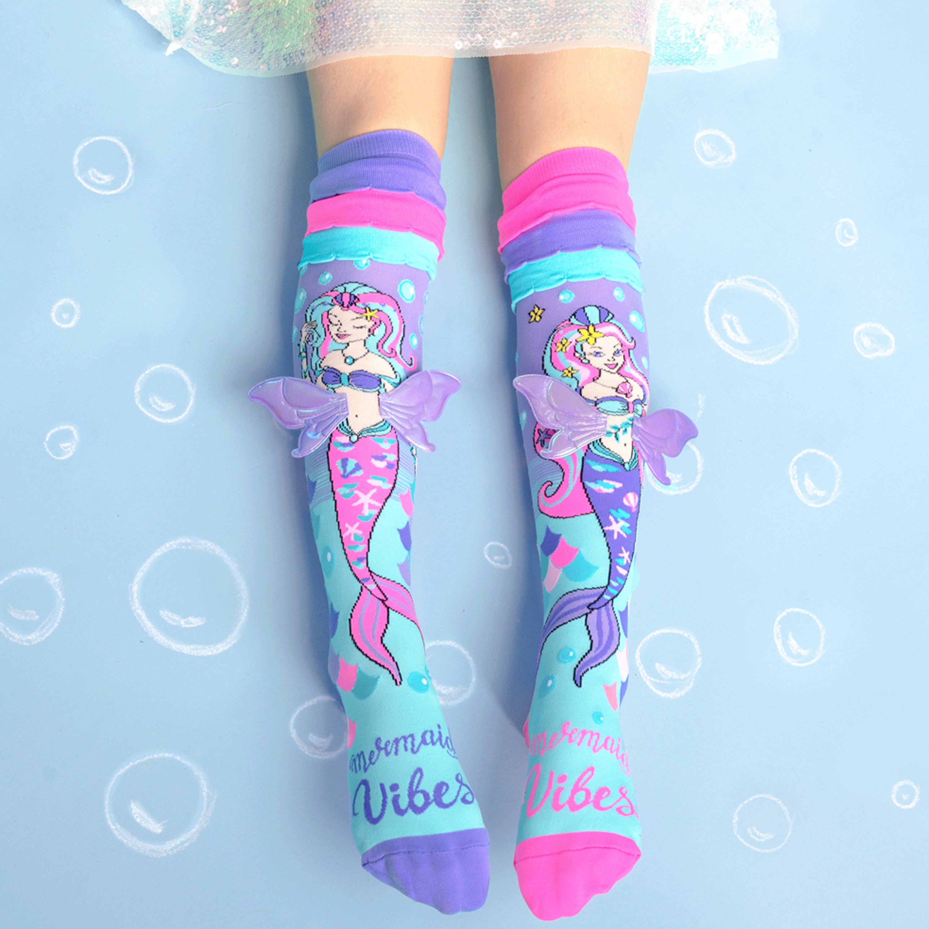 MADMIA - Mermaid Vibes Knee High Socks