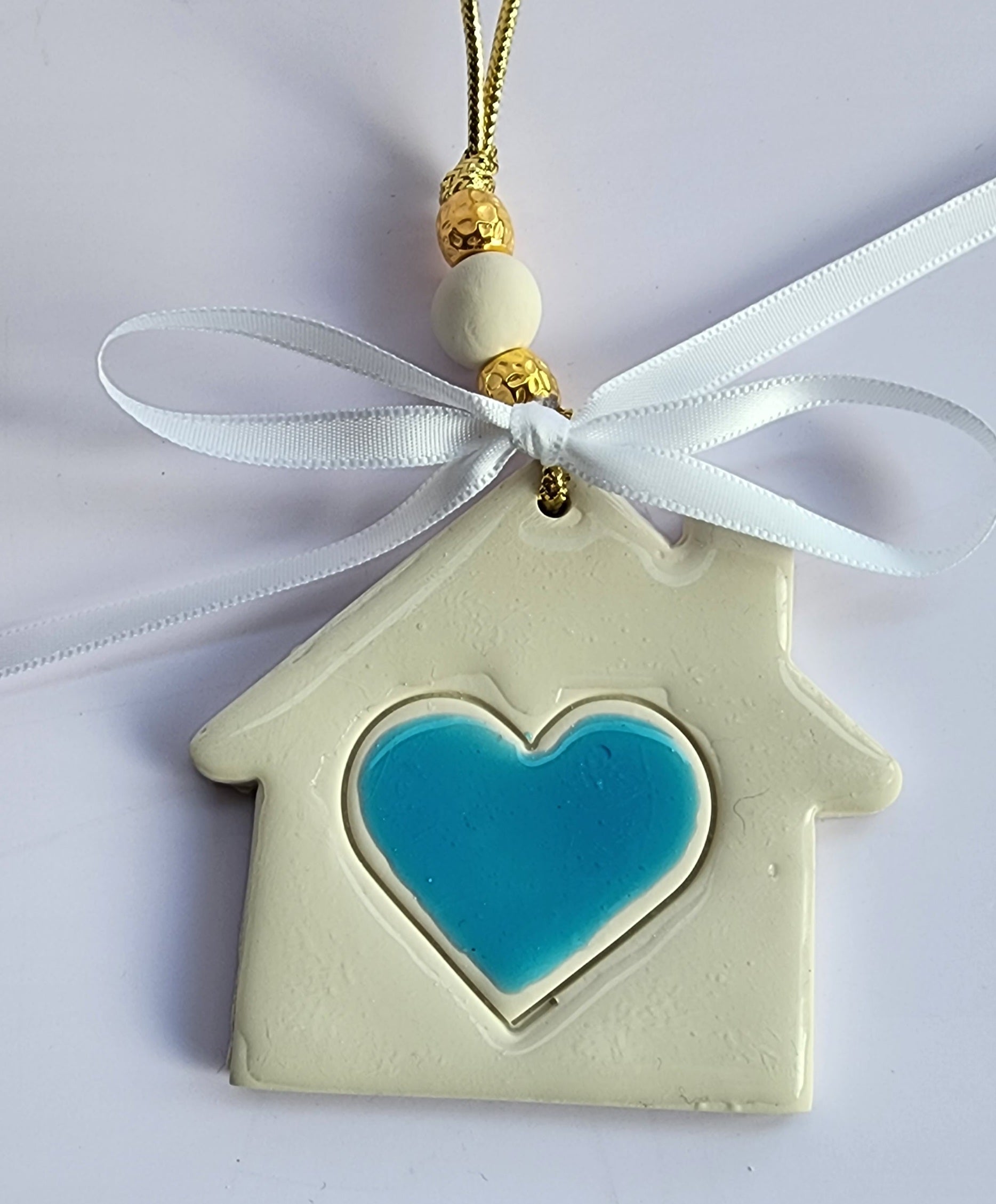 Hanging Decor Home with Blue Heart