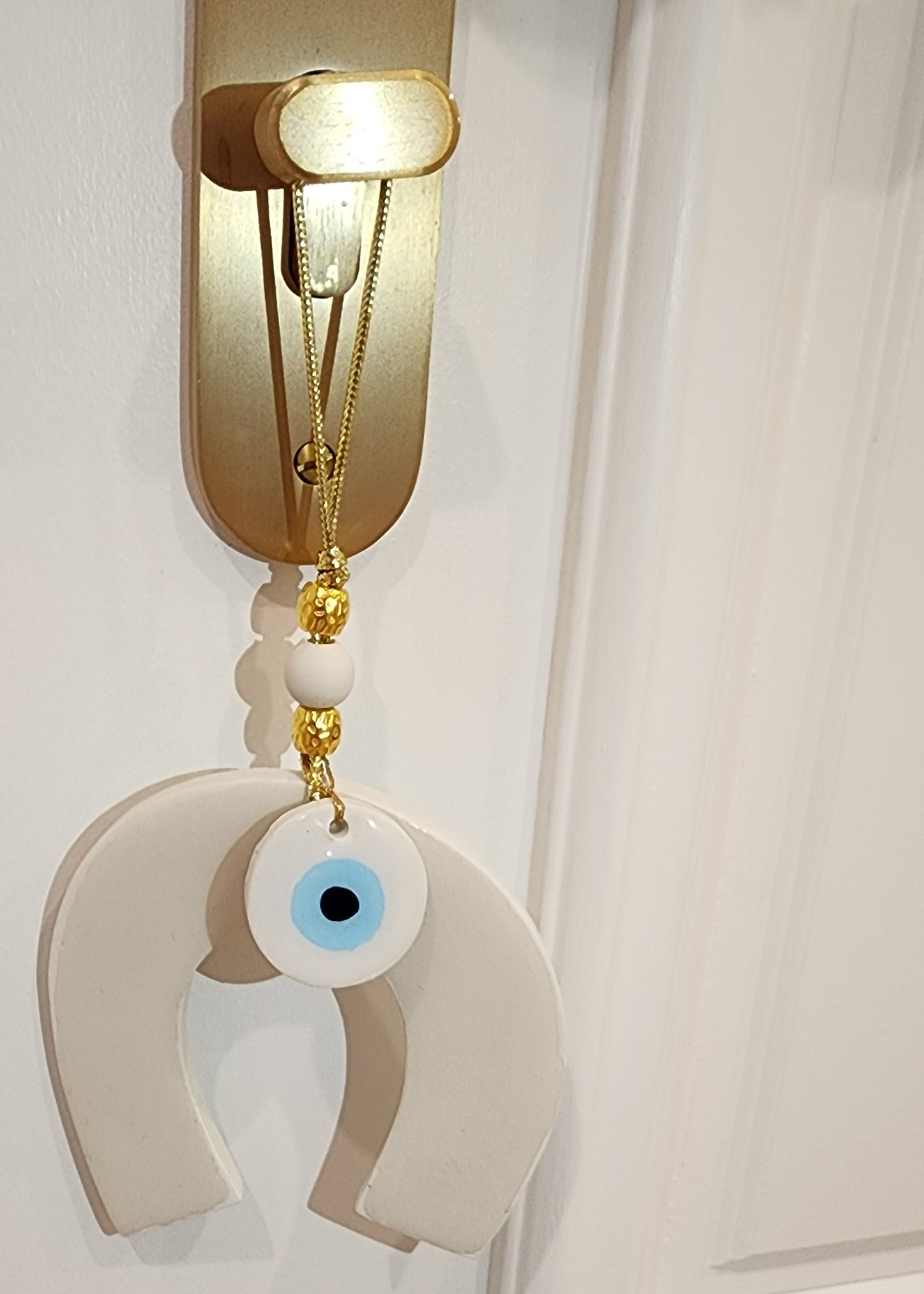 Hanging Decor Horseshoe with Evil Eye