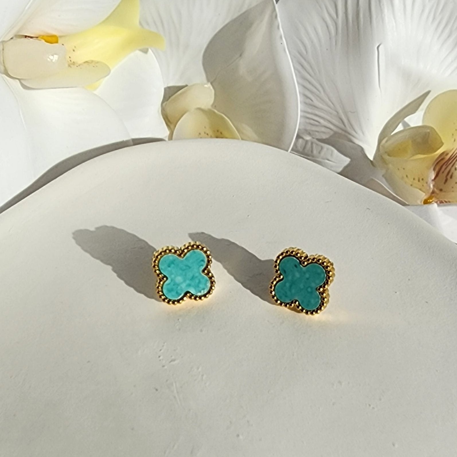 Pathos Jewellery - Santorini Earrings - Available in Black, White, Blue & Turquoise