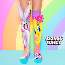 MADMIA - Tweety & Bugs Bunny Knee High Socks