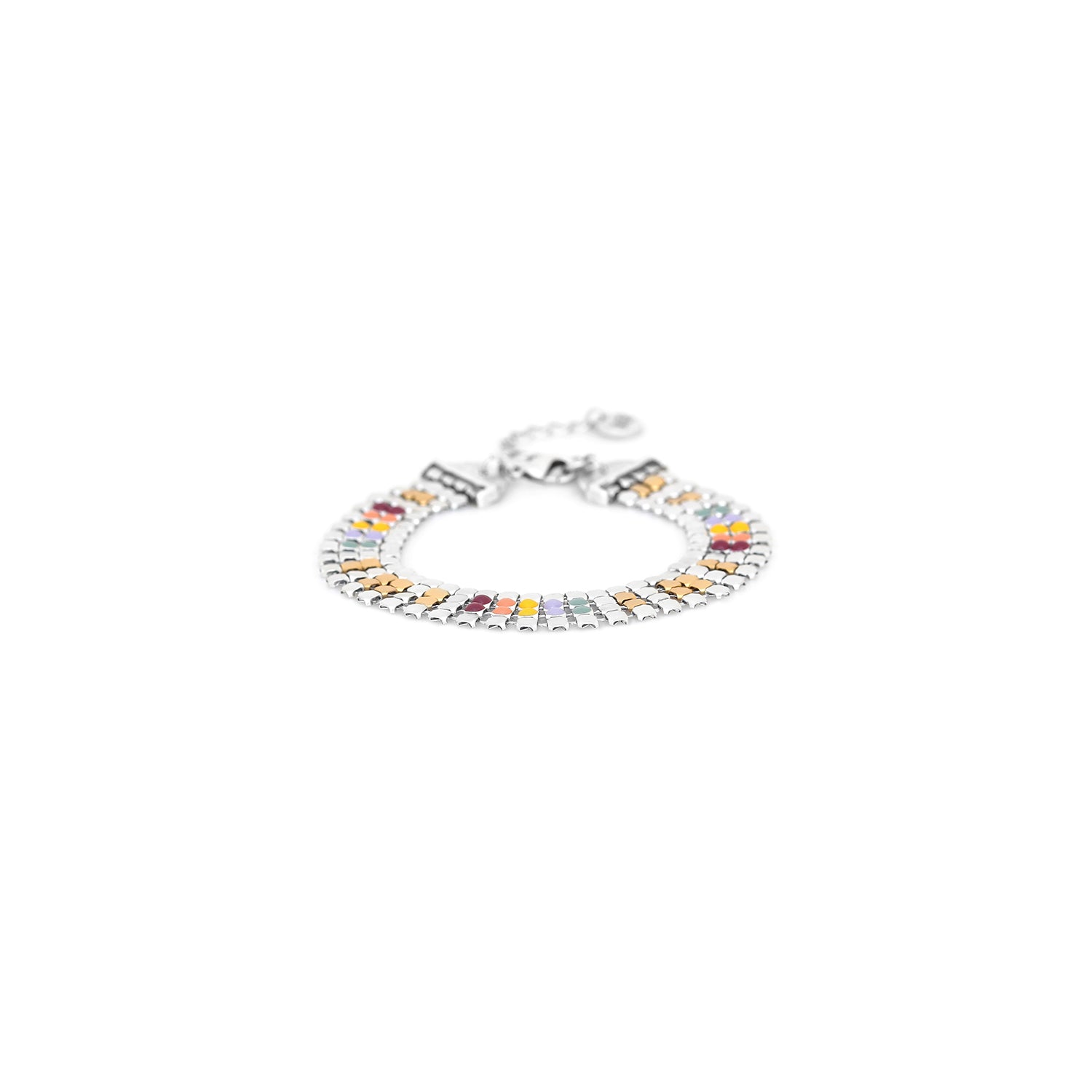Jenny 5 rows mesh chain bracelet - Franck Herval