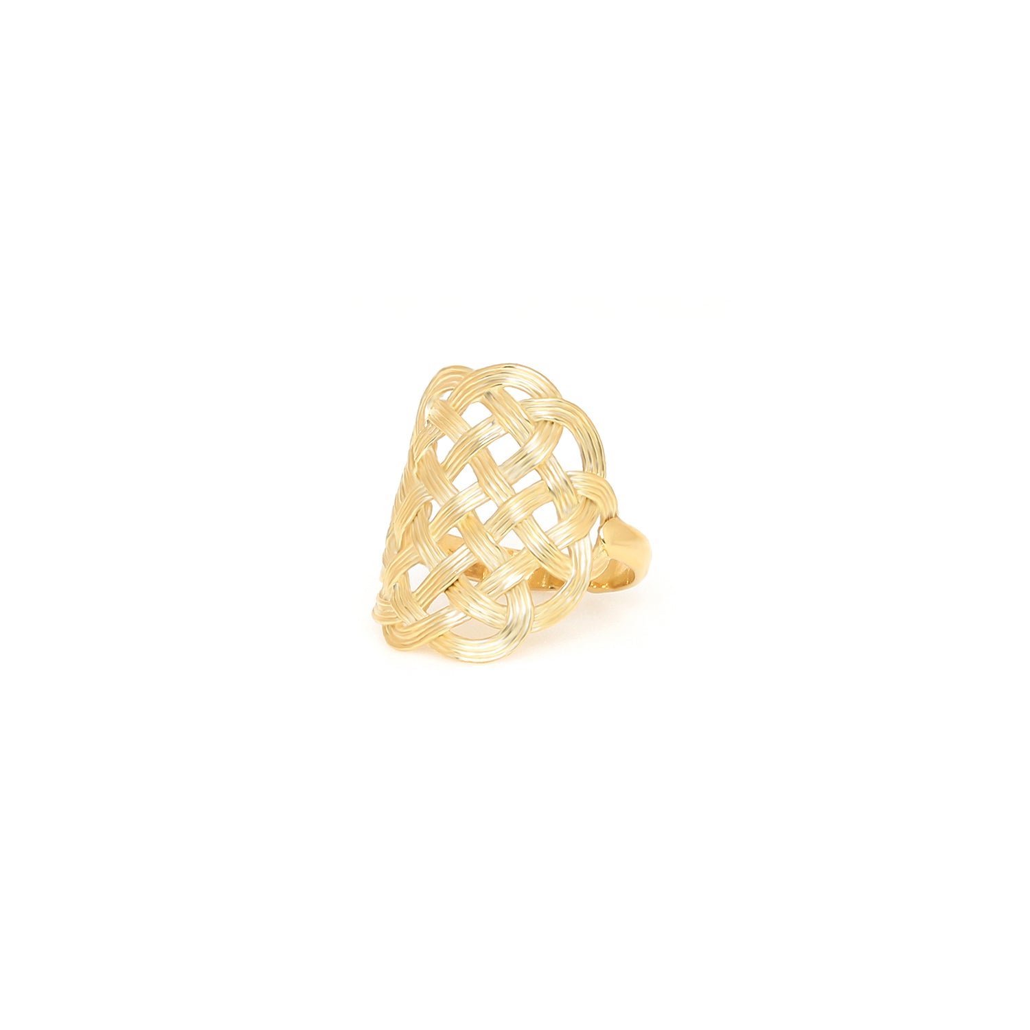 SHINOMOKI Thin Golden Adjustable Ring  - Ori Tao