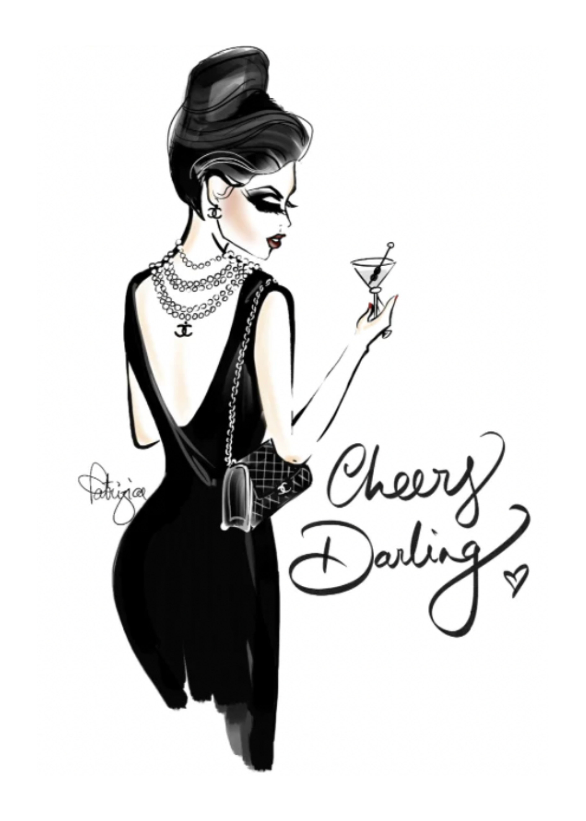 Patrizia Terranova - Glam Tea Towel - GTT001