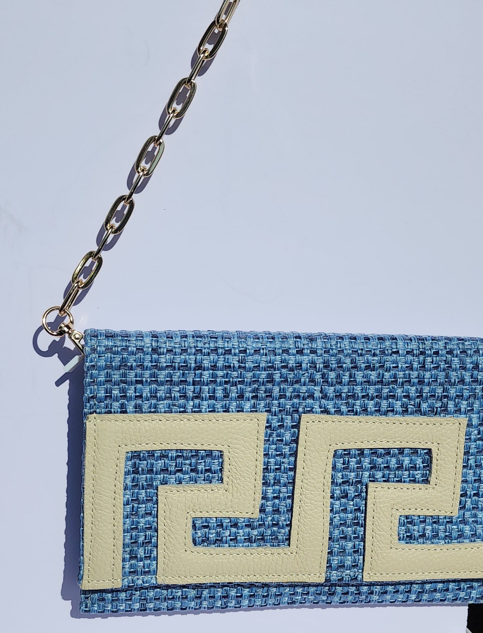 Ikarus Blue Clutch Bag by Iosifina