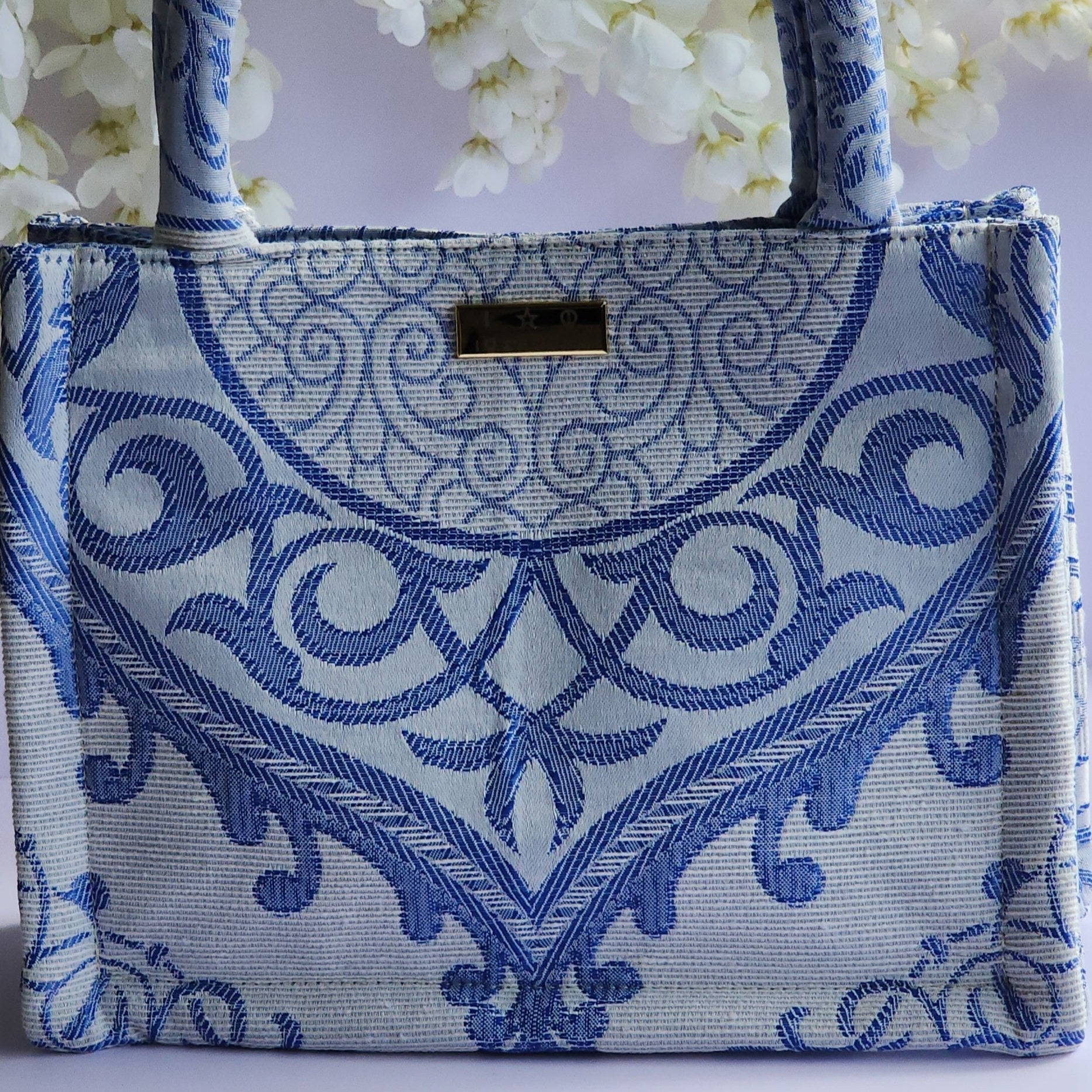 ALKAIA Blue Mini Tote Bag