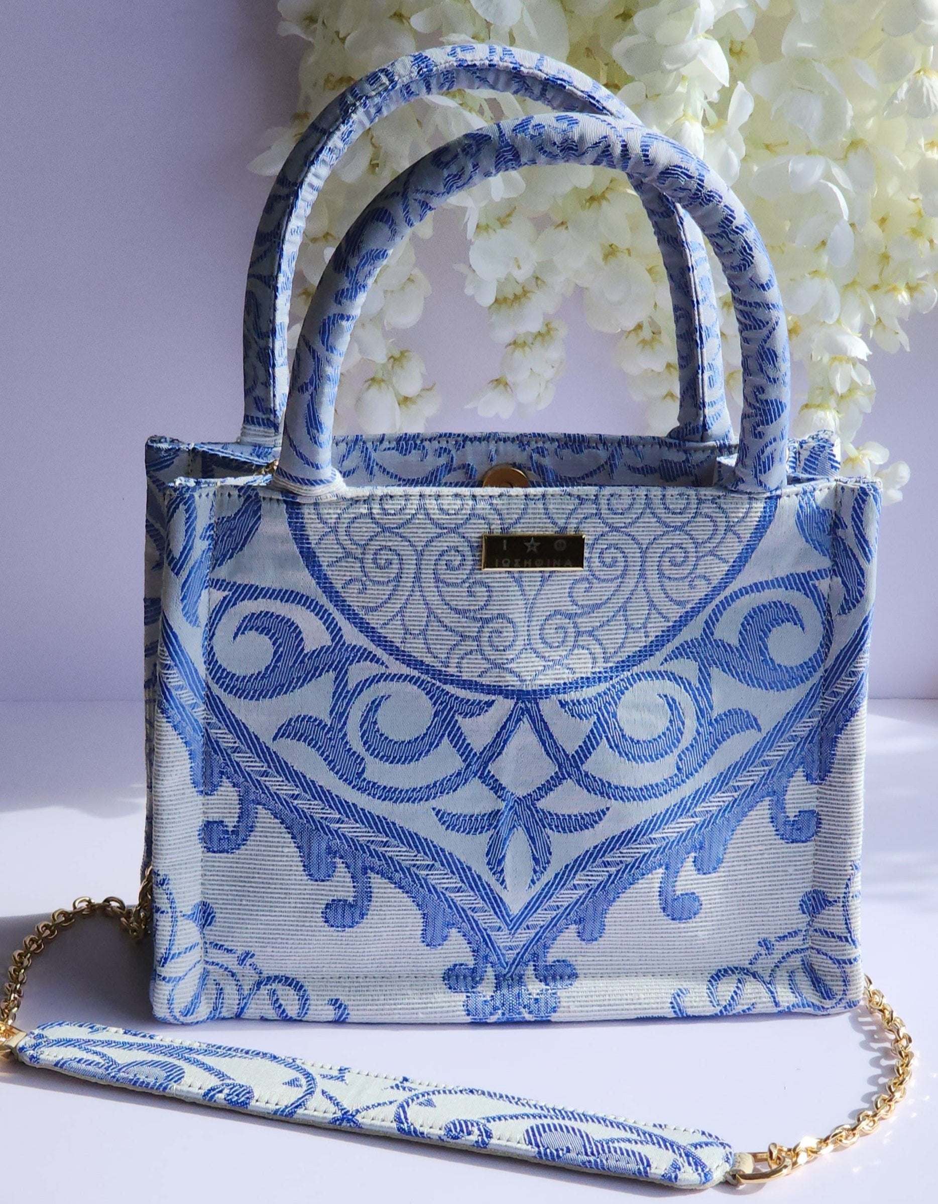 ALKAIA Blue Mini Tote Bag