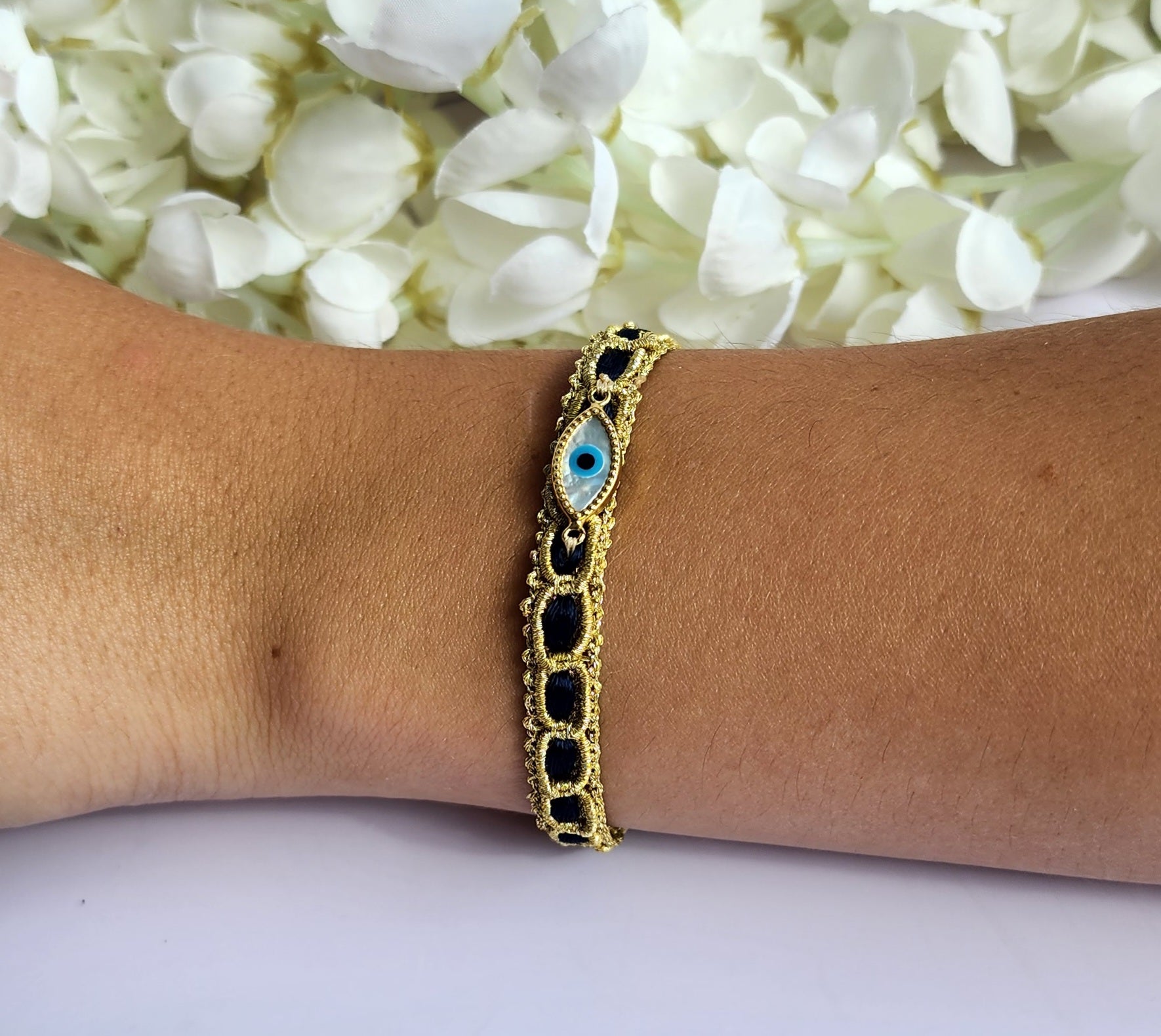 Bracelet - Woven with Blue Eye