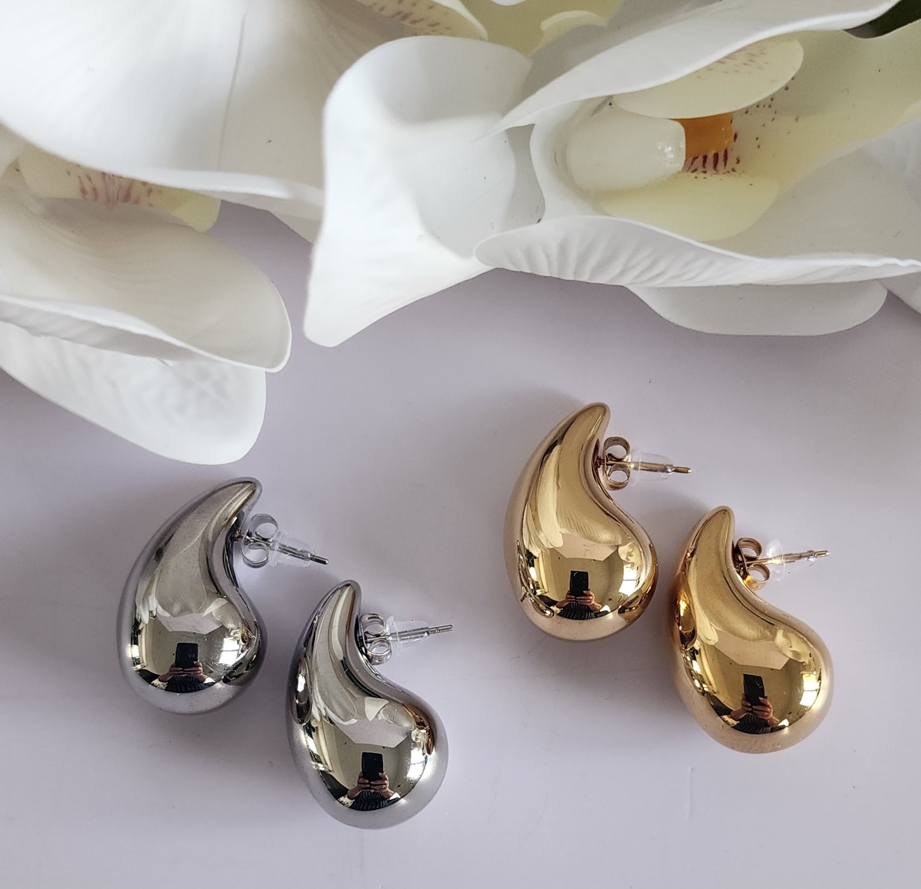 Pathos Jewellery - Elizabeth Earrings - Available in Gold & Silver