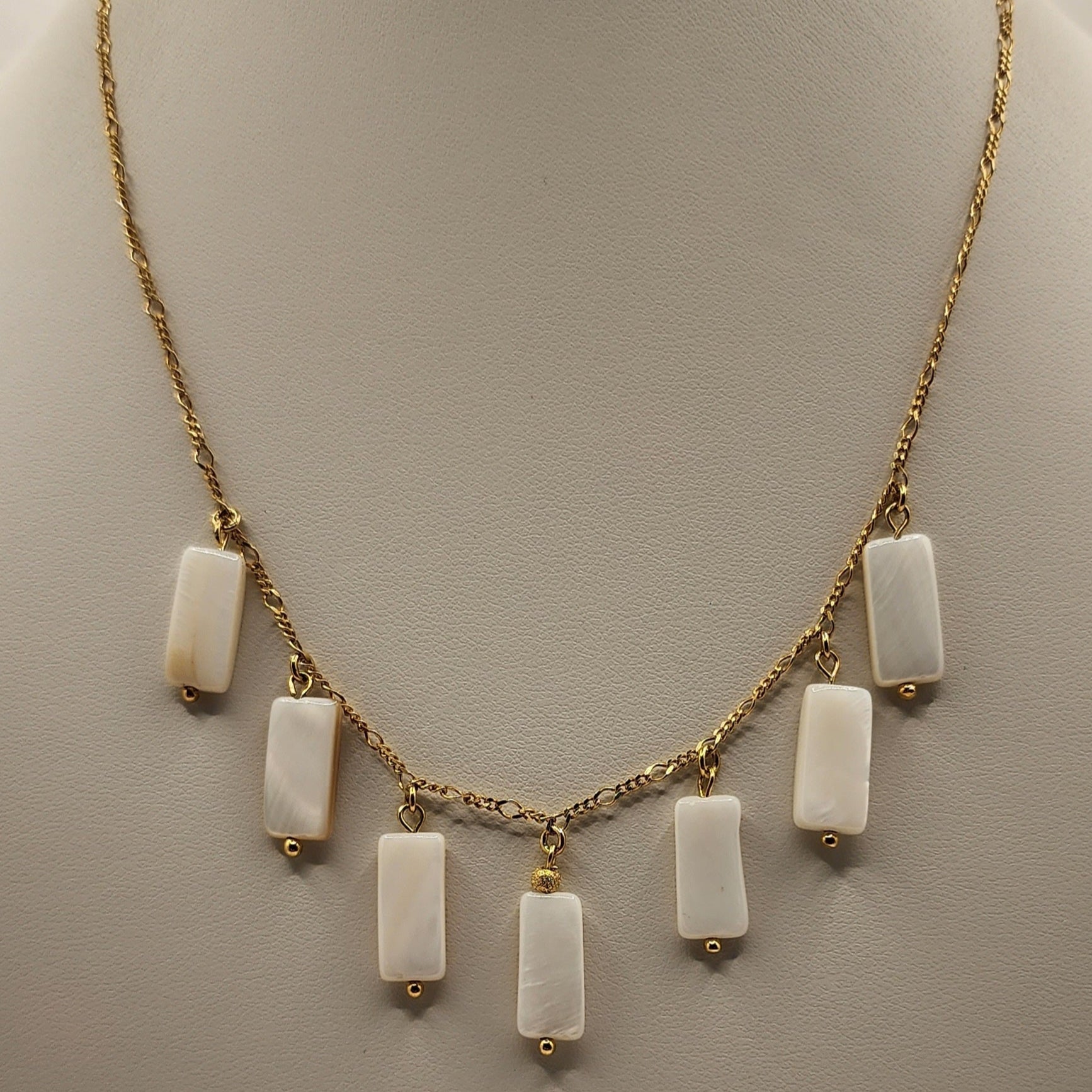 Mother of Pearl Necklace by Iosifina Stars