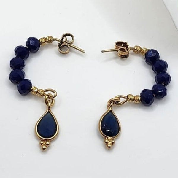 Earrings Blue Zirgon by Iosifina Stars