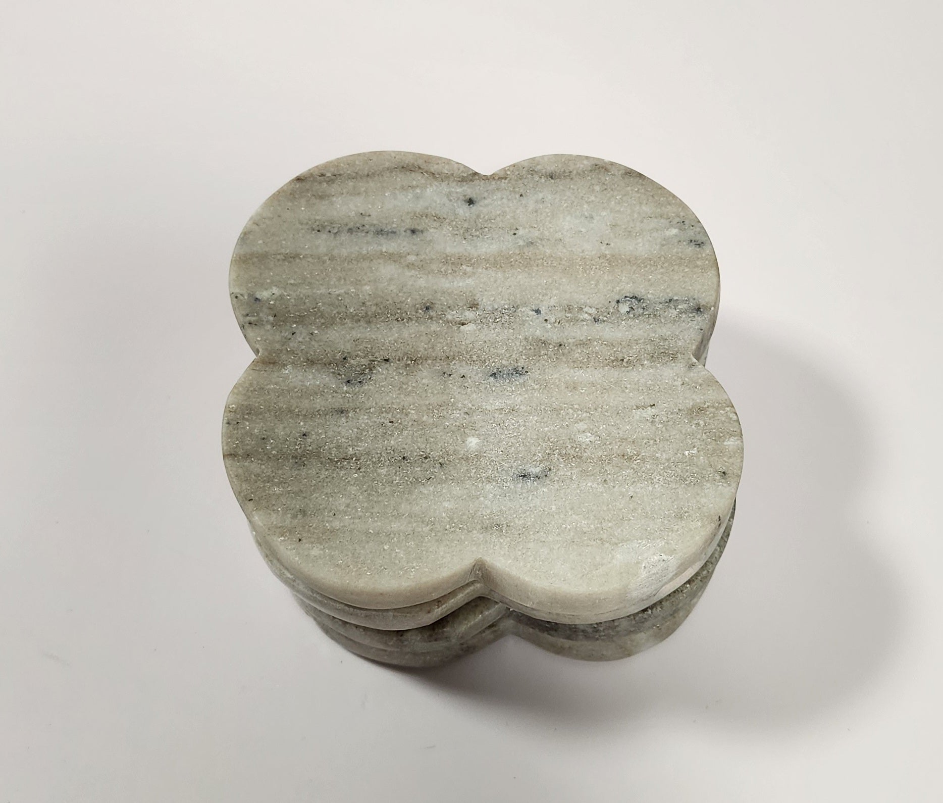 Marble Coasters - Grey - Set of 4