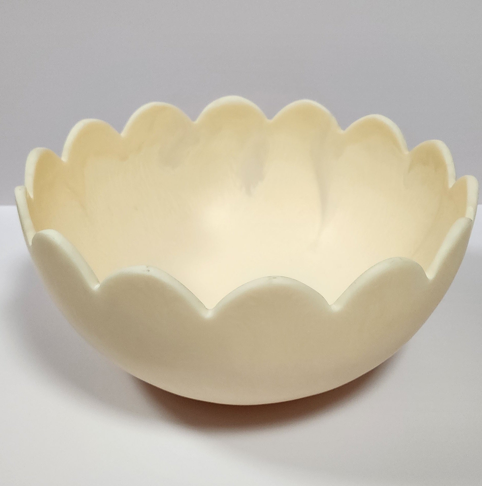 Beige Resin Salad Bowl