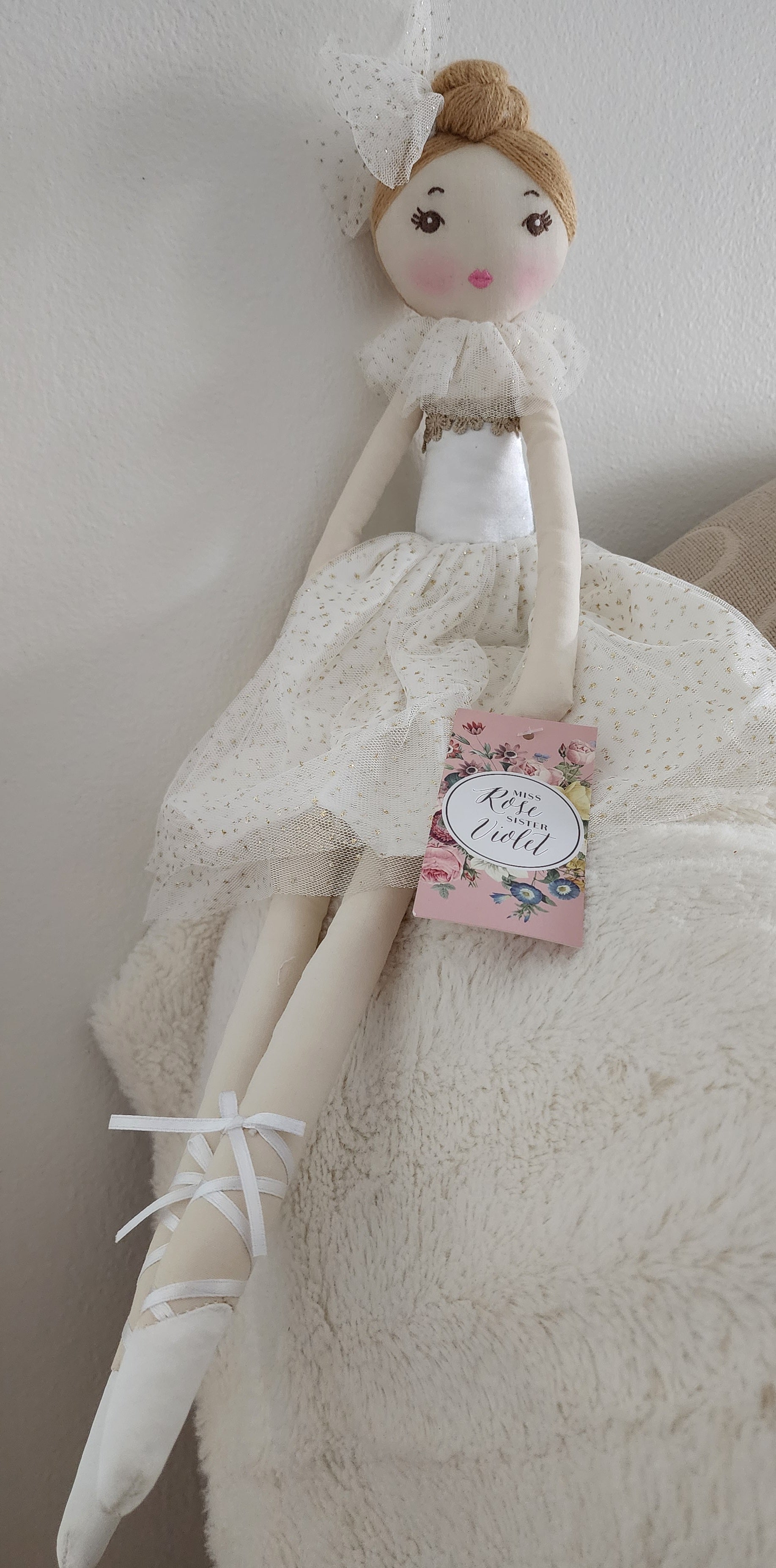 Princess Arabella Doll - Large or Small - Miss Rose Sister Violet