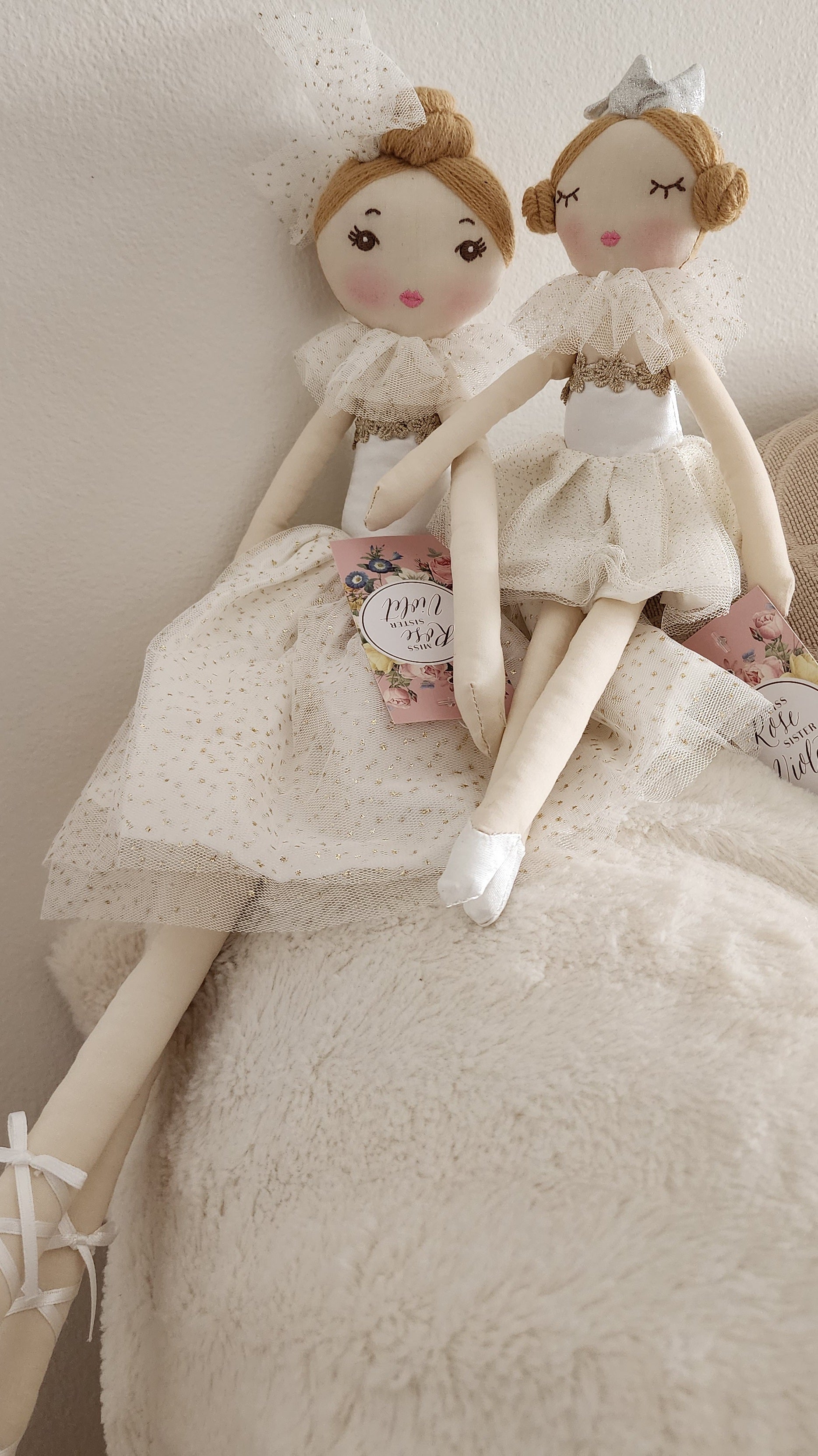 Princess Arabella Doll - Large or Small - Miss Rose Sister Violet