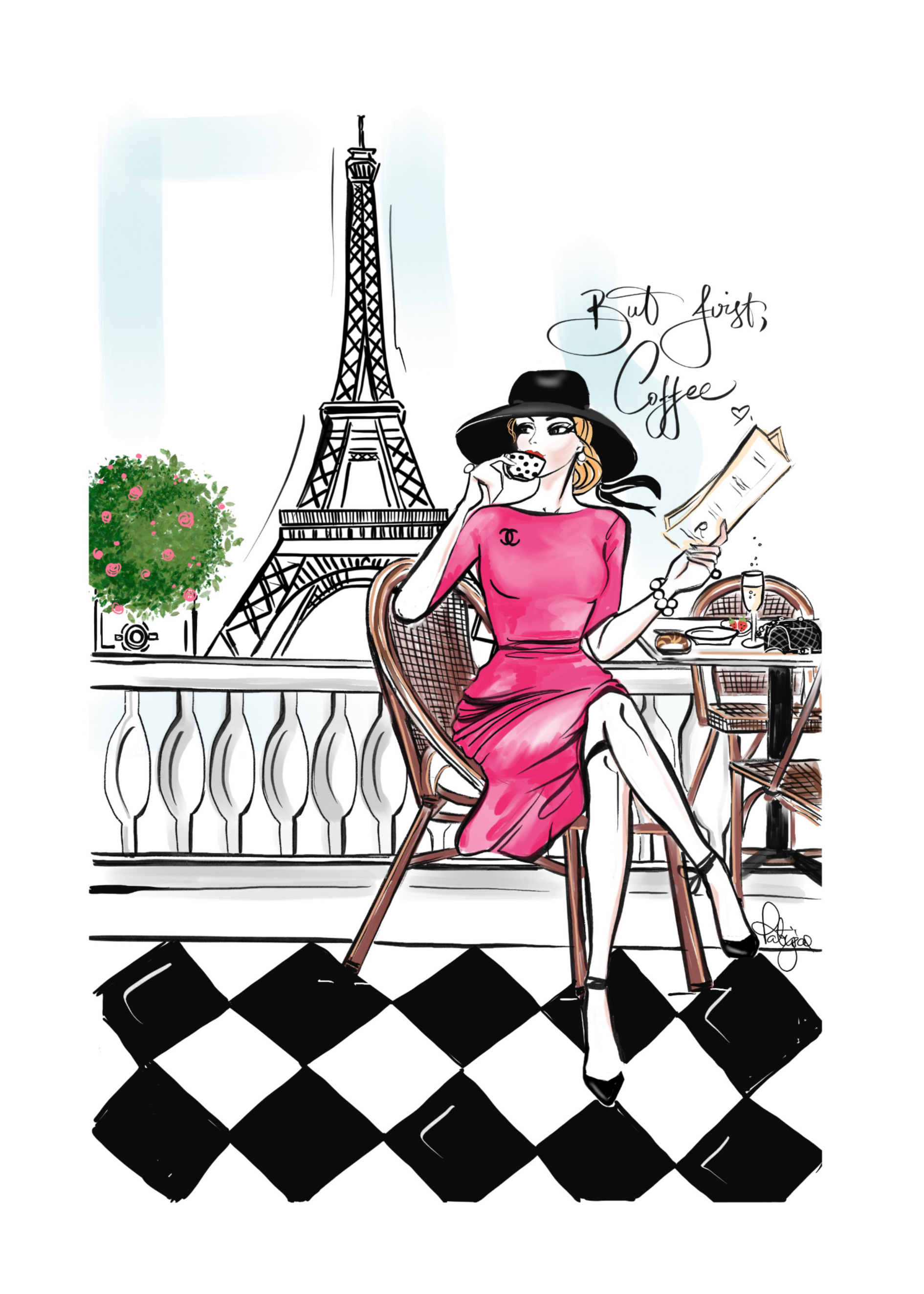 Patrizia Terranova - Glam Tea Towel - GTT011