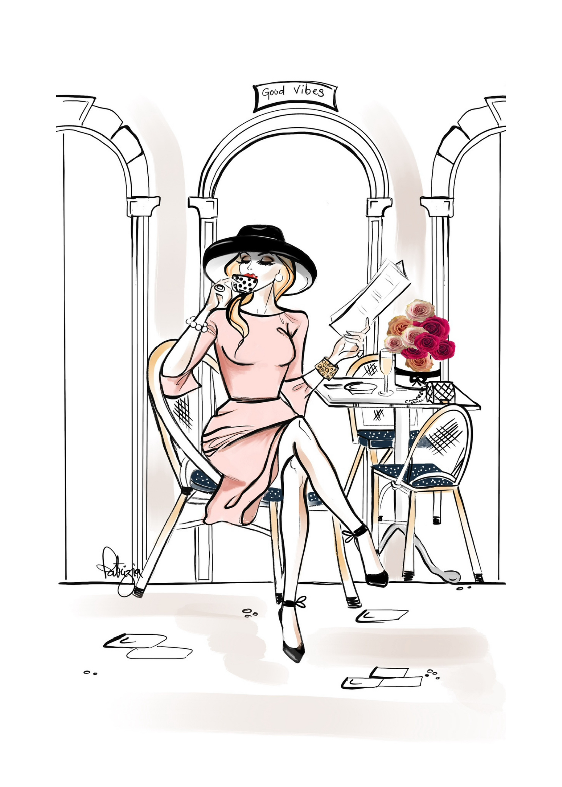 Patrizia Terranova - Glam Tea Towel - GTT014