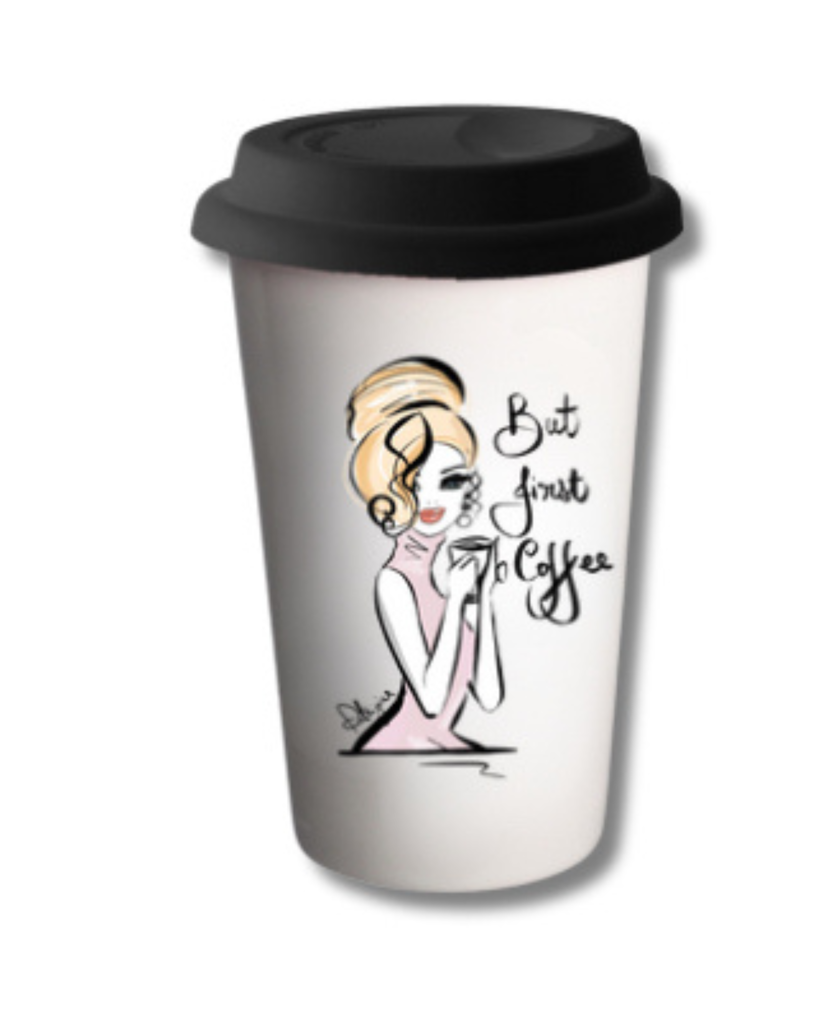 Patrizia Terranova - Glam Travel Mug - But First Coffee