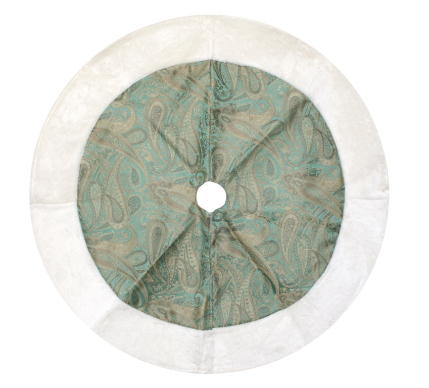 Paisley Sage Tree Skirt - 90cm