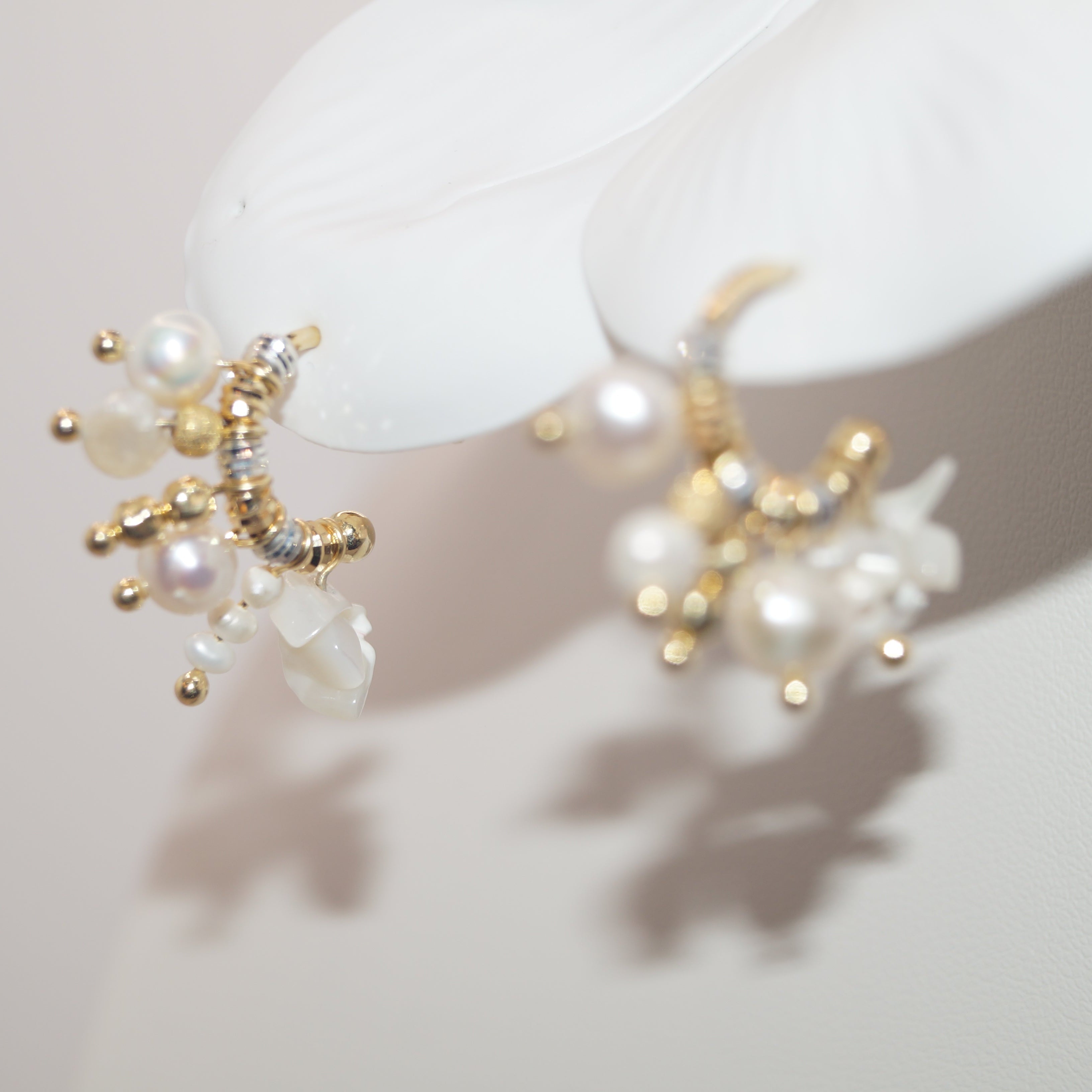 Aliki Stone Hoops by Iosifina Stars