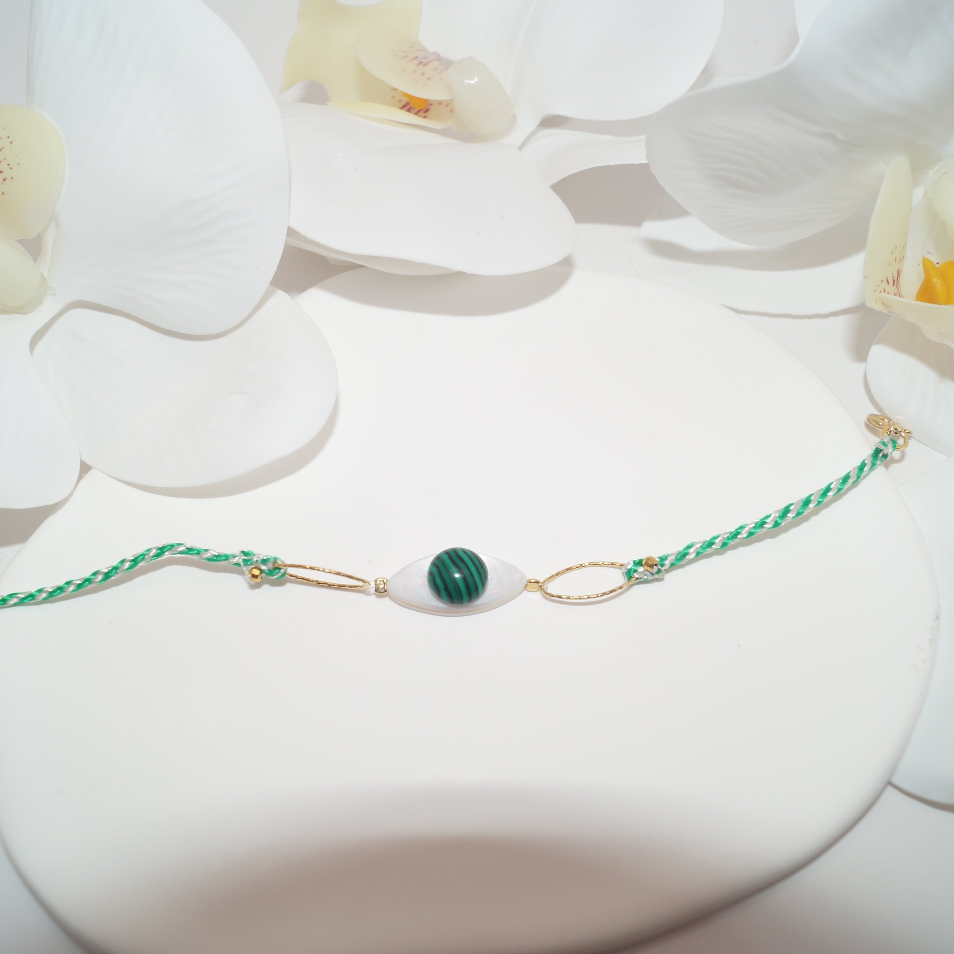 Woven Bracelet with stones by Iosifina Stars