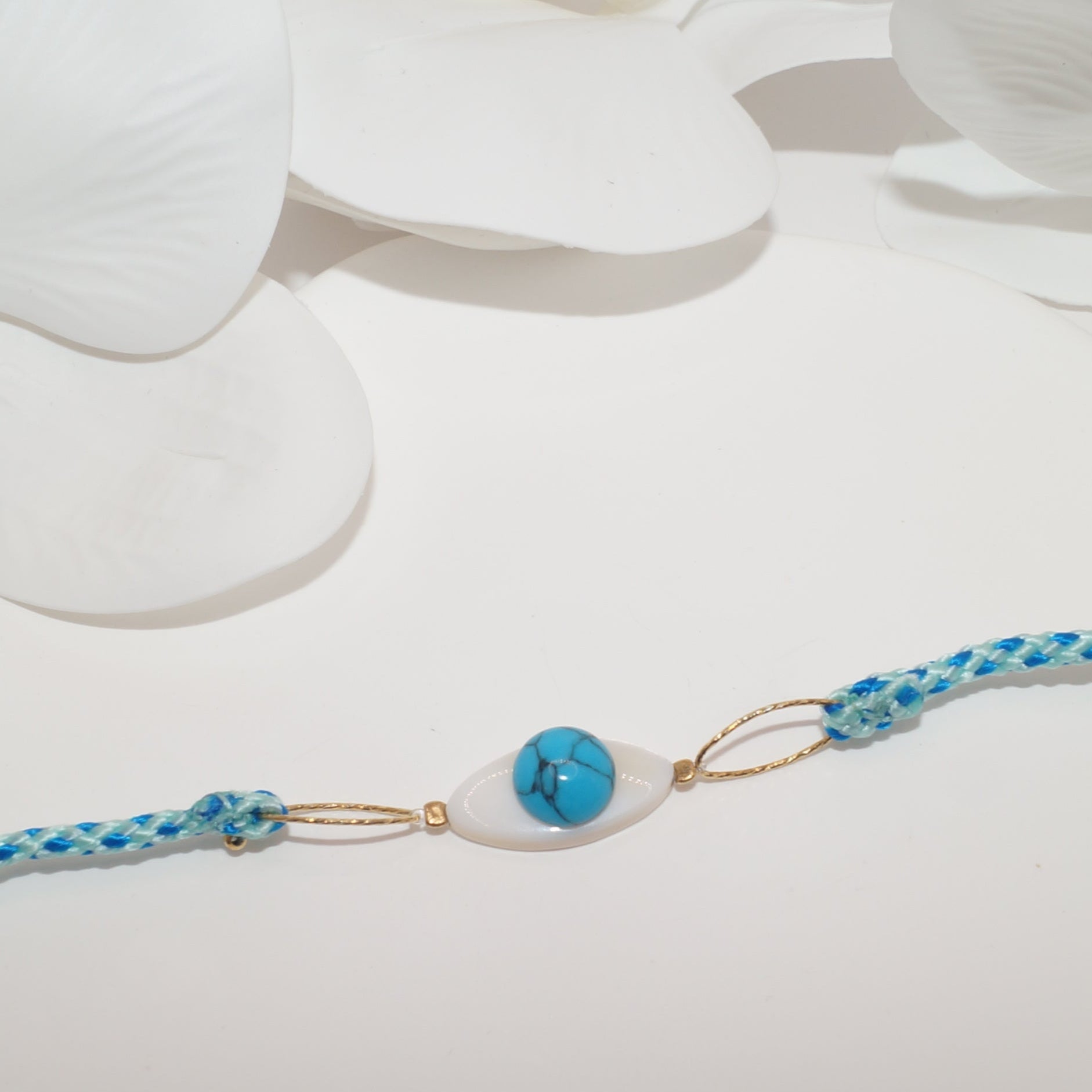 Woven Bracelet with stones by Iosifina Stars