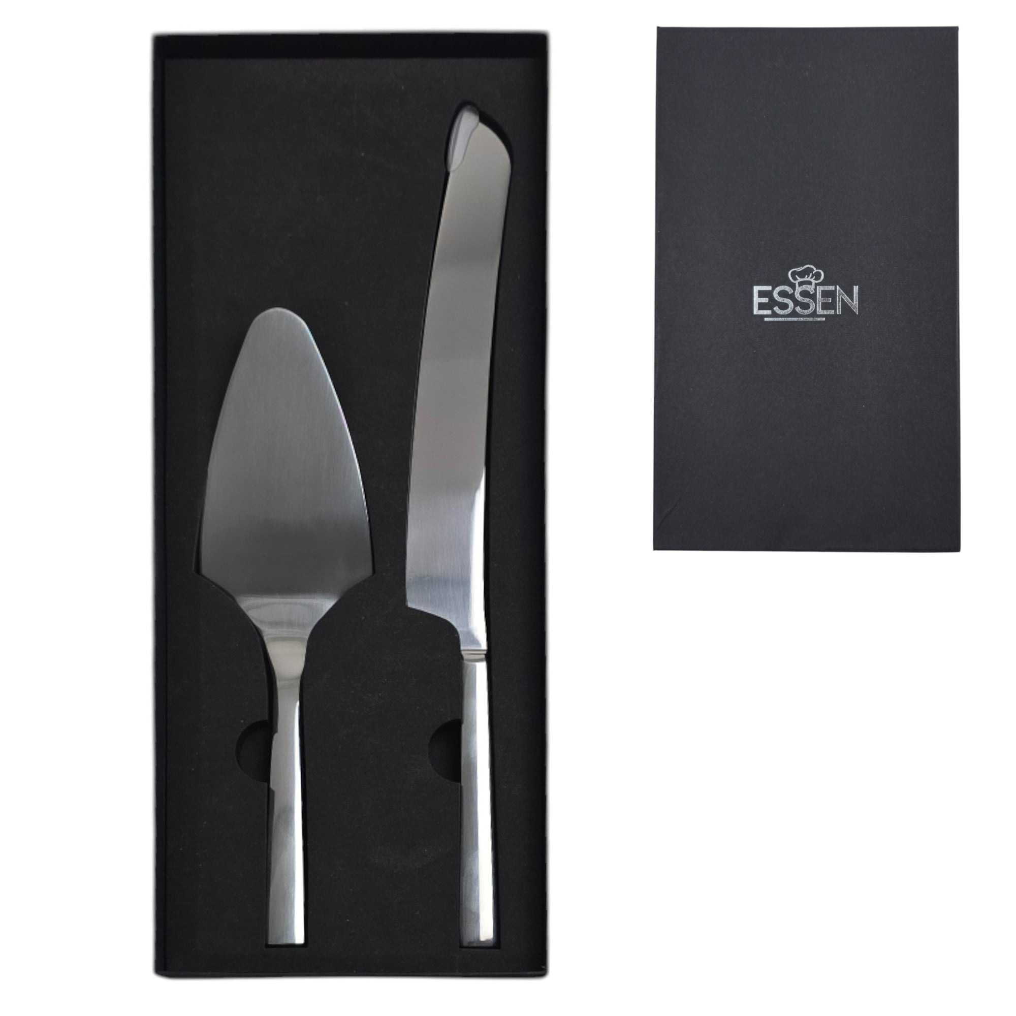 Stainless Steel Cake Serving Set in Silver