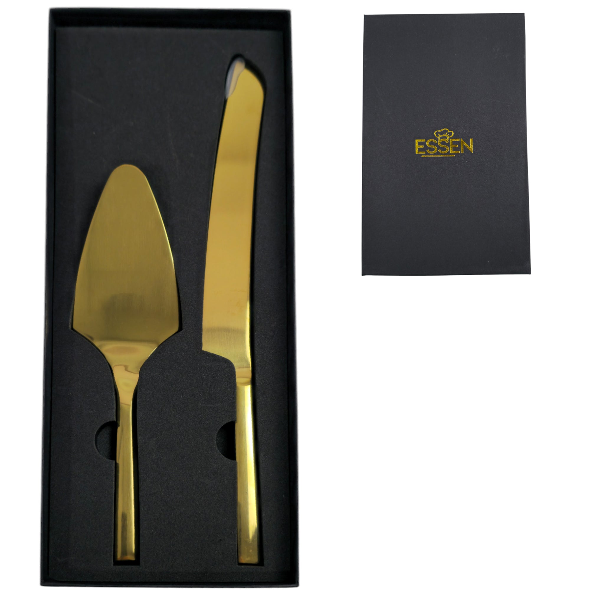 Stainless Steel Gold Cake Serving Set