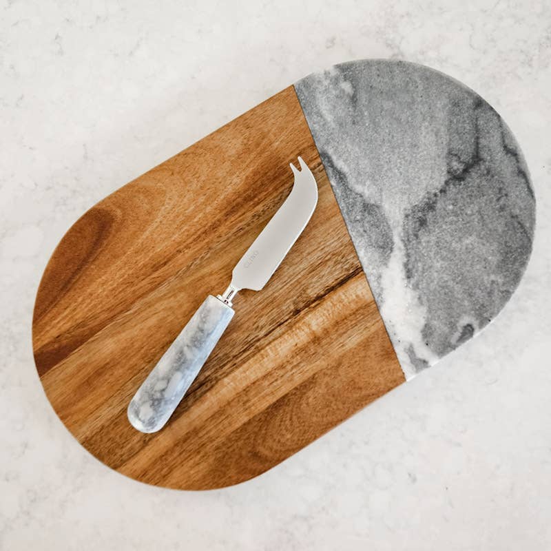 Grey Marble Cheese Knife