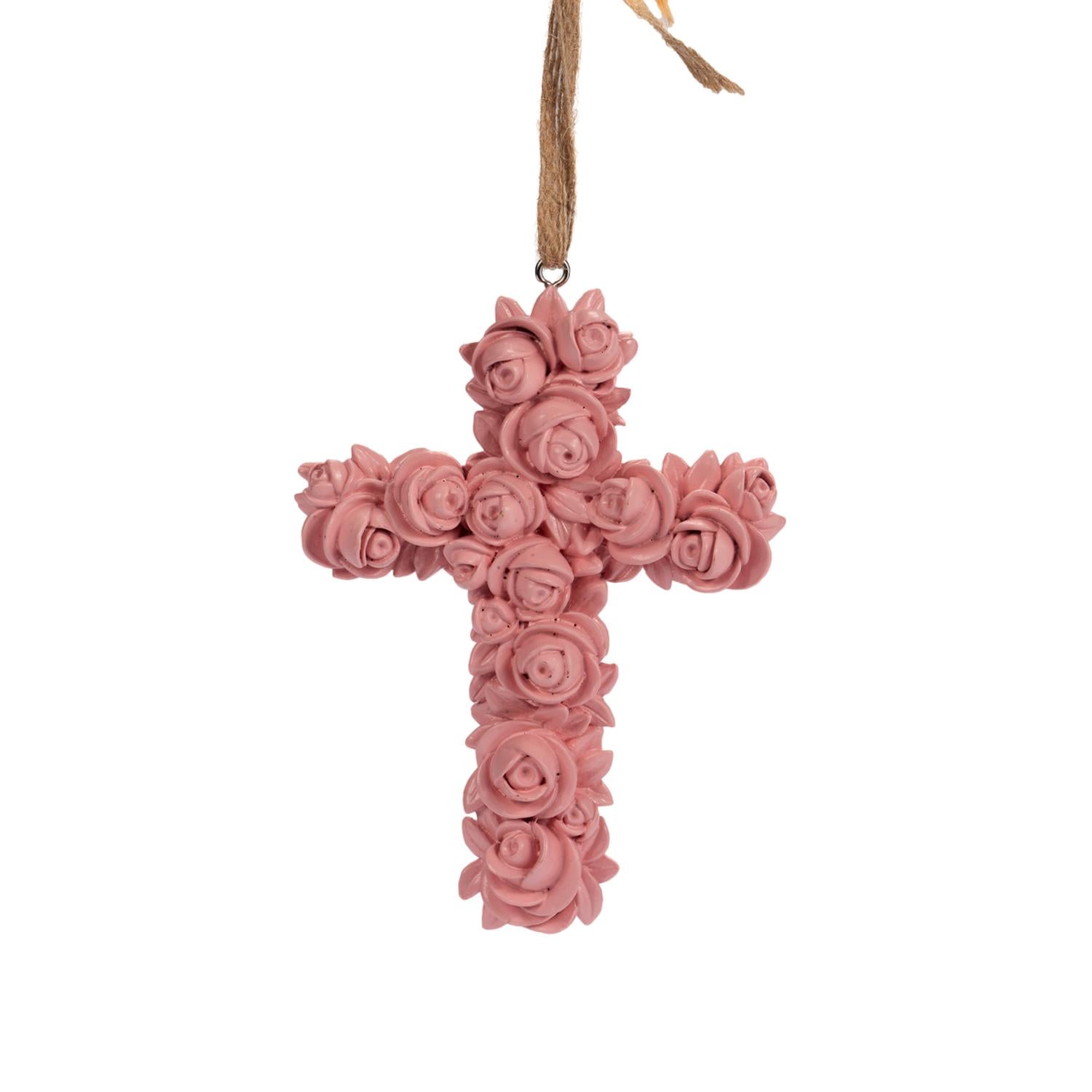 13cm Hanging Cross - 5 colours