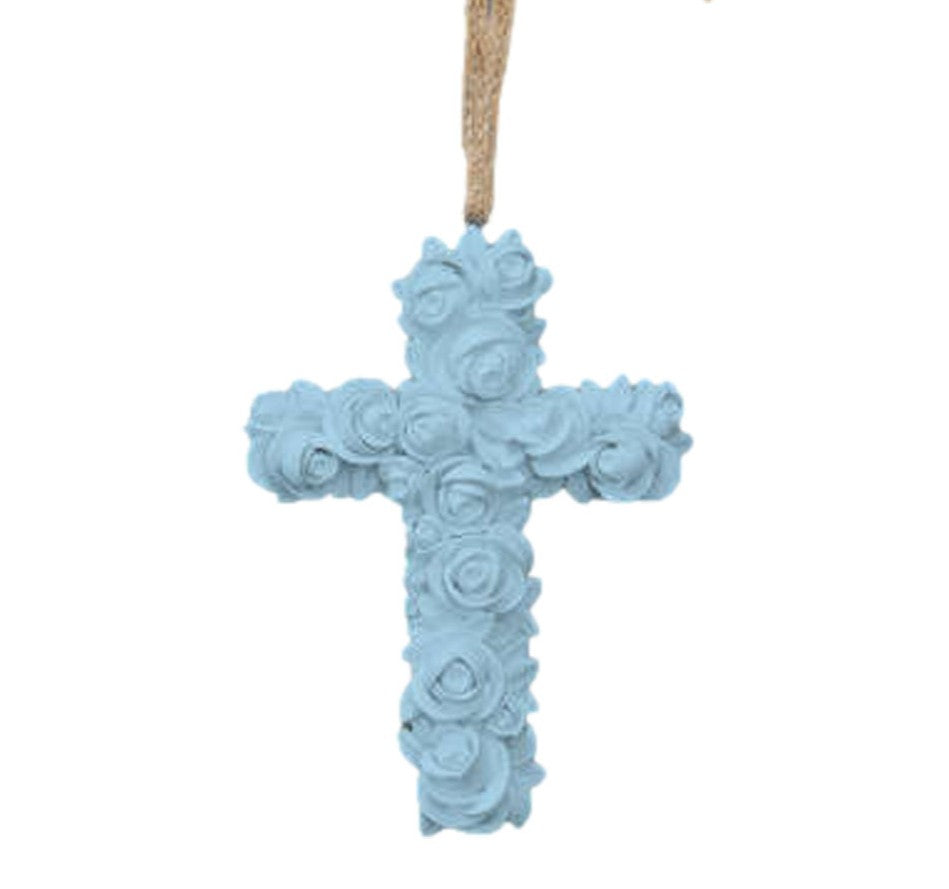 13cm Hanging Cross - 5 colours