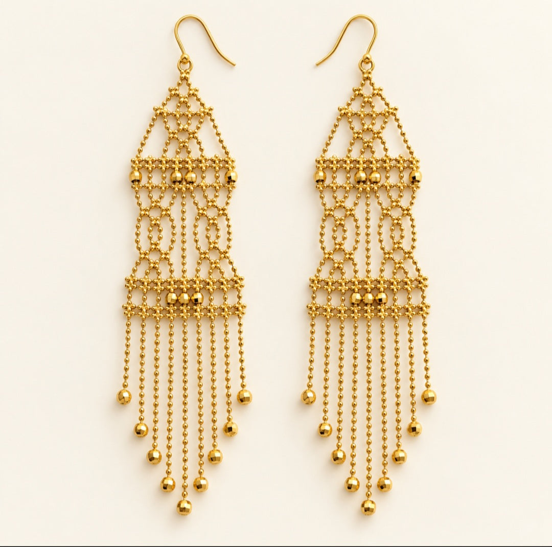 Aurelia Gold Chandelier Earrings