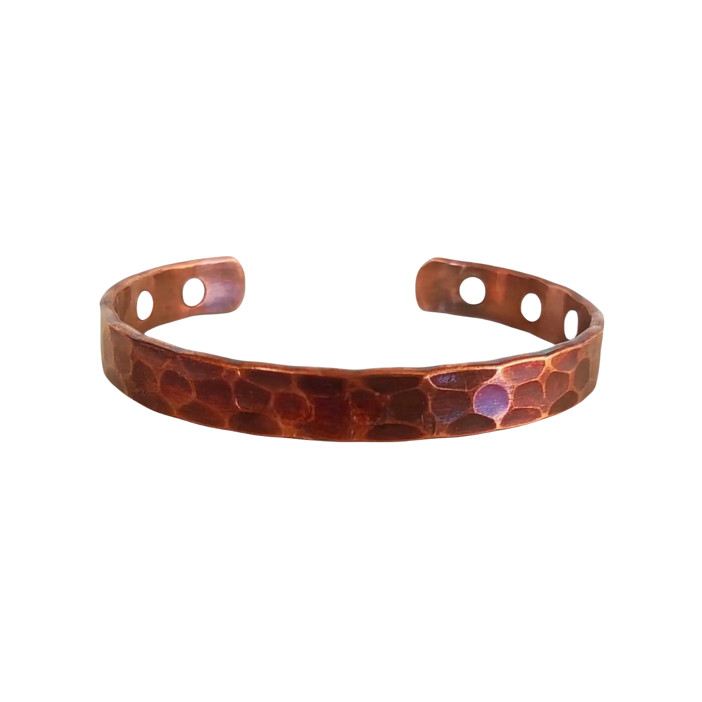 Dark Hammered - Unisex Design - Premium Copper Magnetic Bracelet