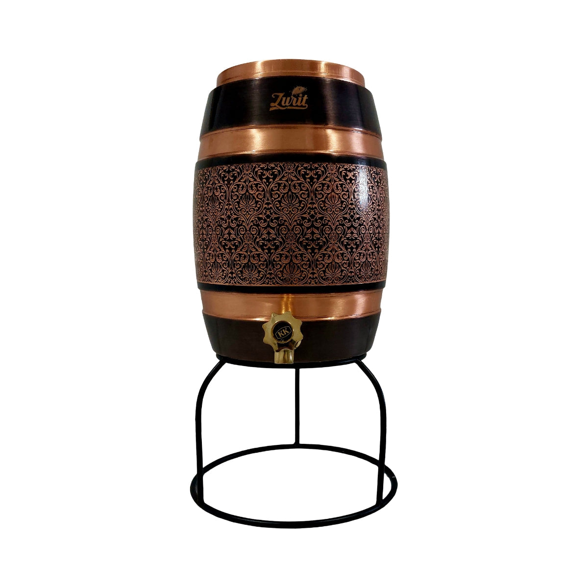 Majestic Black Emboss 5L - Premium Copper Water Dispenser