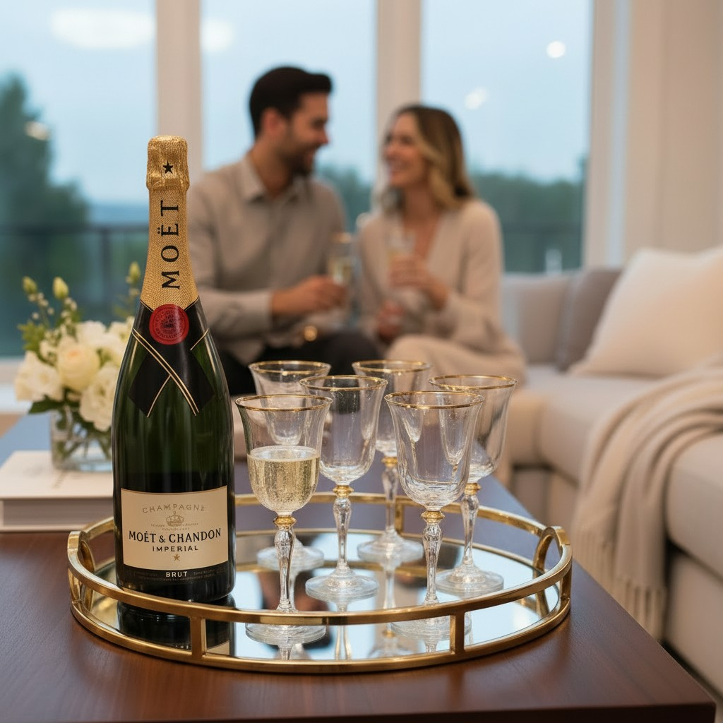 Gold Round Arch Handle Tray