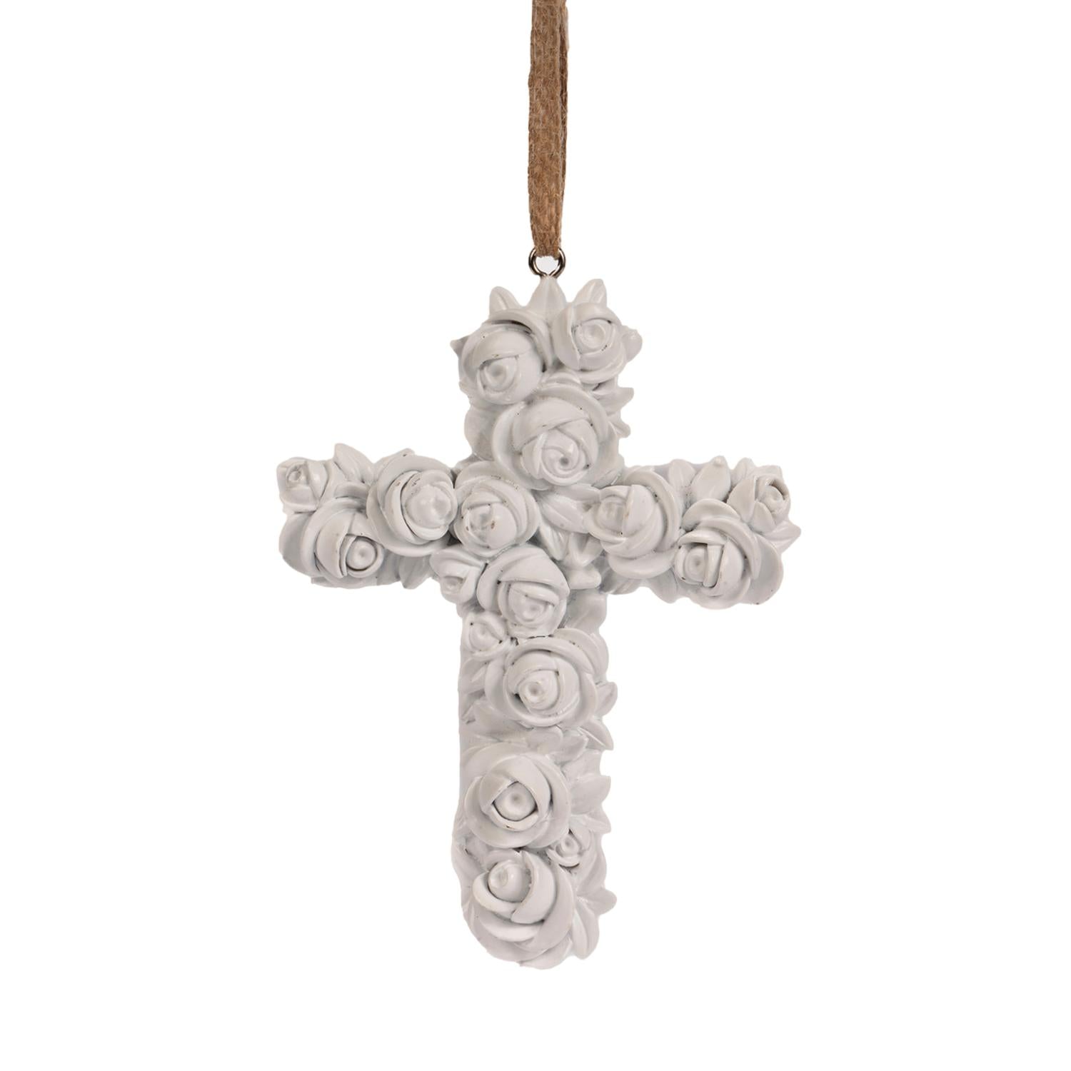 13cm Hanging Cross - 5 colours